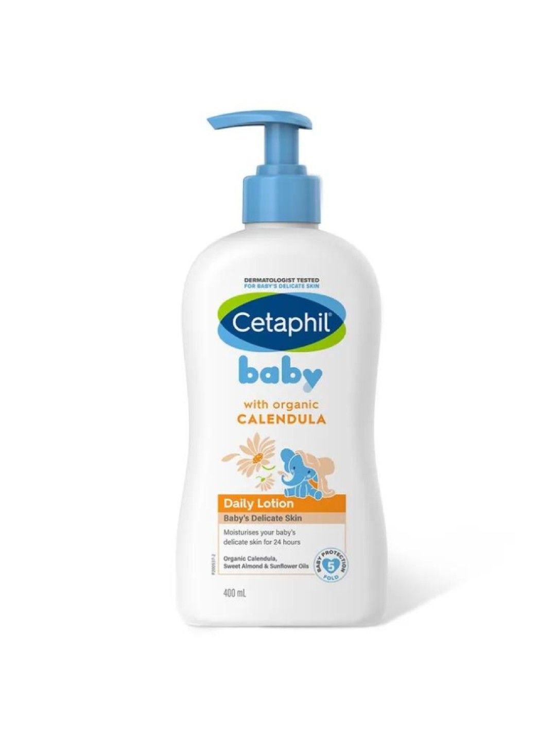 Cetaphil Baby Daily Lotion with Organic Calendula - 400ml (No Color- Image 1)