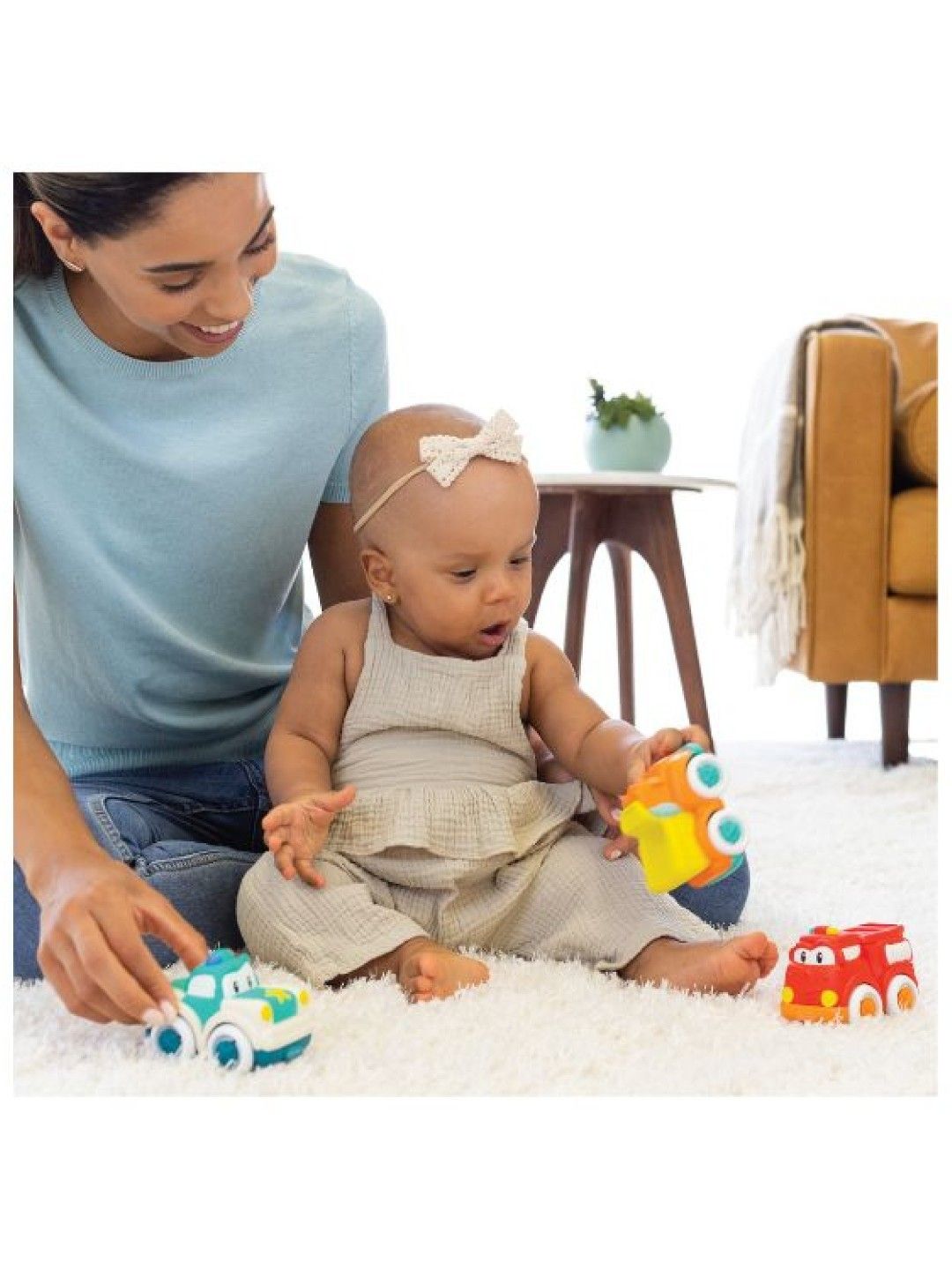 Infantino Grip and Roll Soft Wheels Police Car with [FREE] Fun Time Duck (Assorted) (No Color- Image 3)