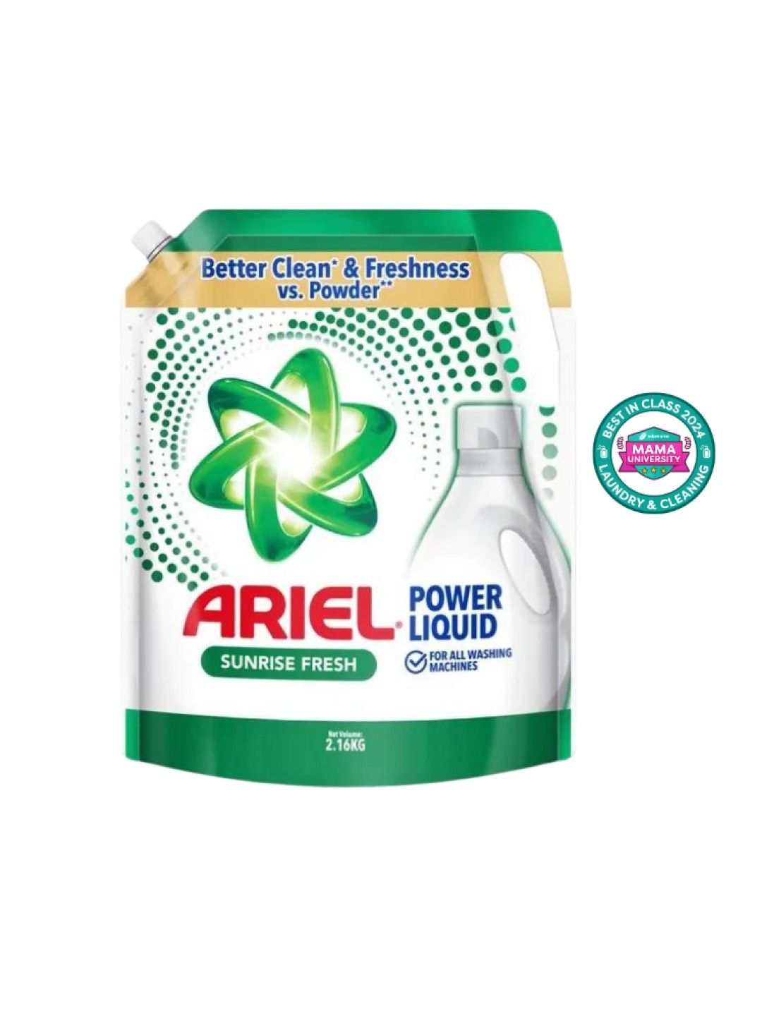 Ariel Liquid Laundry Detergent Sunrise Fresh 2.16kg Refill