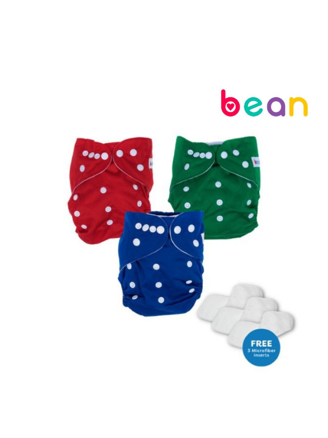 bean fashion Snappies Basic Crayola Cloth Diaper Set of 3 (No Color- Image 1)