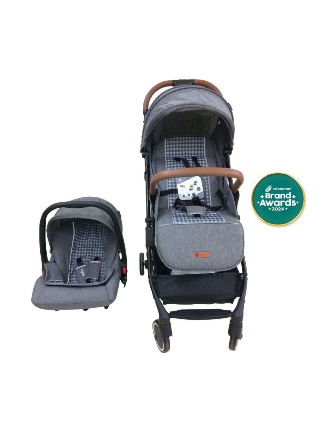 Apruva Trek Portable Travel System (Stroller with Car Seat) (Gray- Image 1)