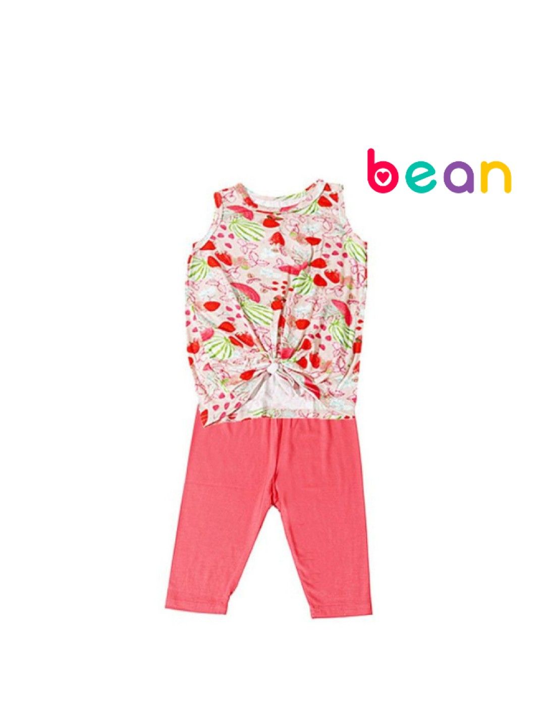 bean fashion Alessa Lanot Playwear Pakwan Fun Sleeveless with Plain Capri Leggings (Multicolor- Image 1)