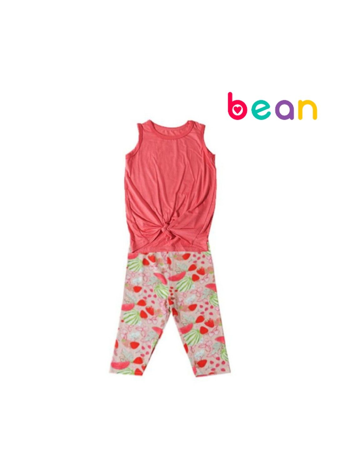 bean fashion Alessa Lanot Playwear Pakwan Fun Sleeveless with Printed Capri Leggings (Multicolor- Image 1)