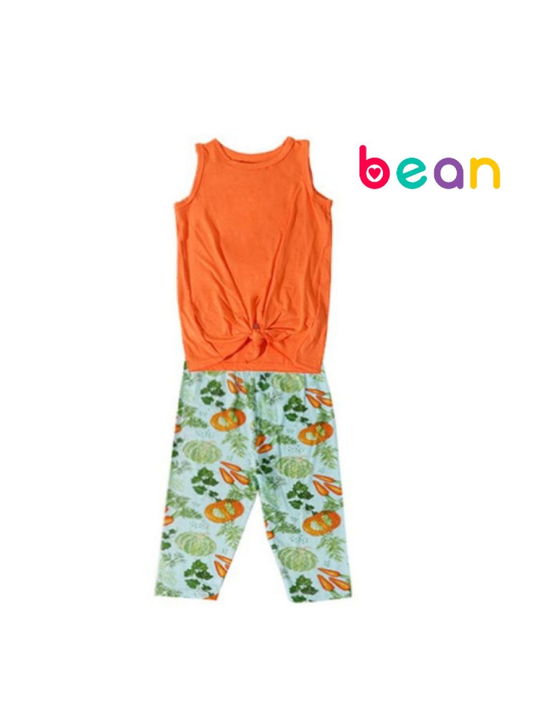 bean fashion Alessa Lanot Playwear Kalabasa Crunch Sleeveless w/ Printed Capri Leggings (Multicolor- Image 1)