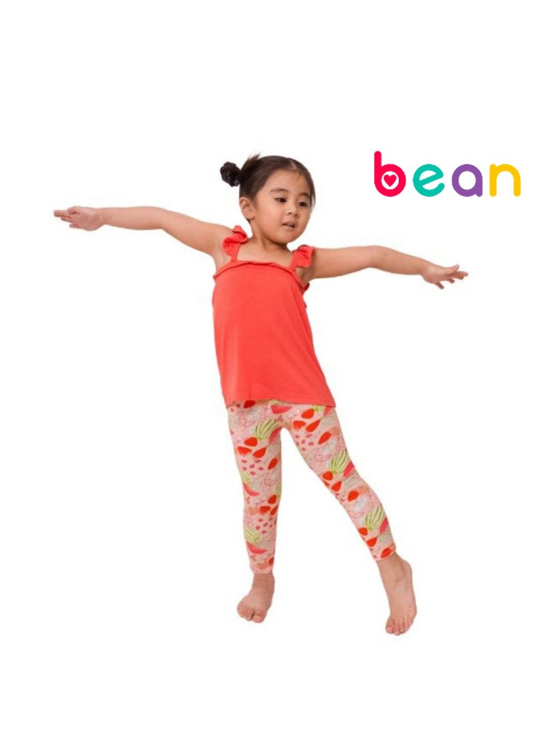 bean fashion Alessa Lanot Playwear Pakwan Fun Ruffled Sleeveless with Printed Leggings (Multicolor- Image 1)