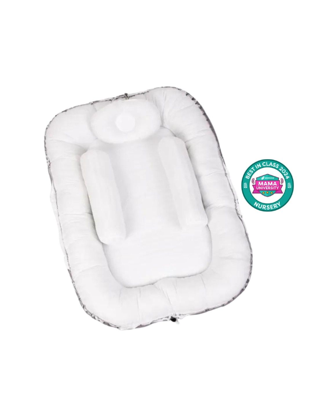 Kozy Blankie Crib Nest - White Thread