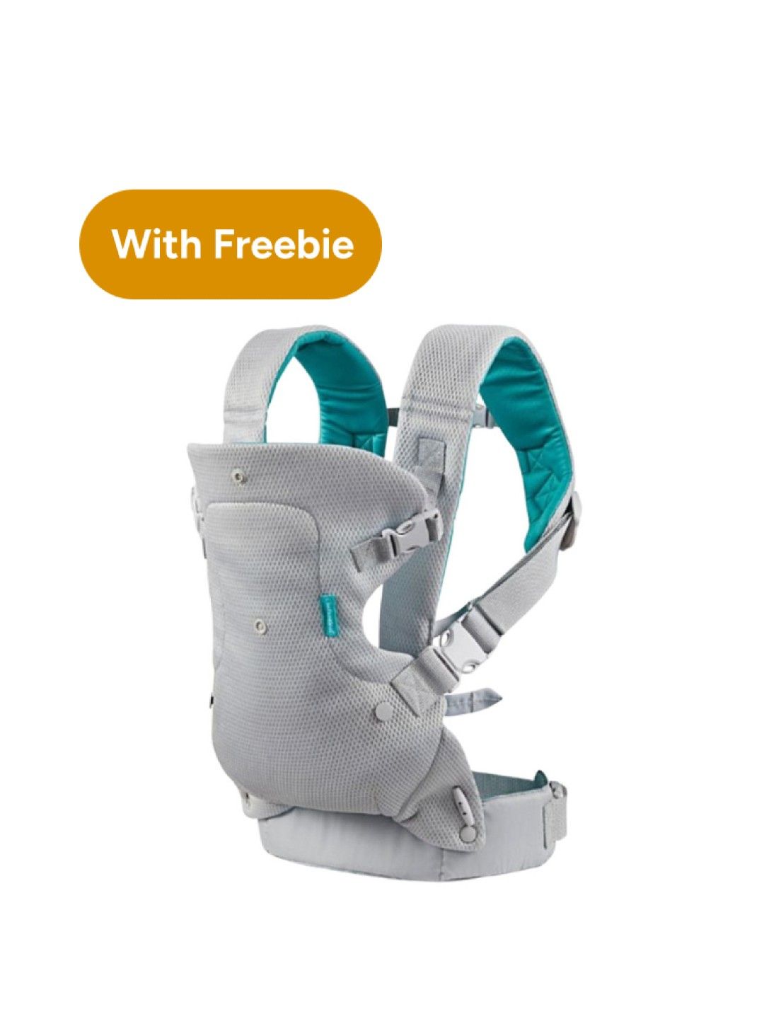 Infantino Flip 4-in-1 Light & Airy Convertible Carrier w/ [FREE] Fun Time Duck (Assorted)