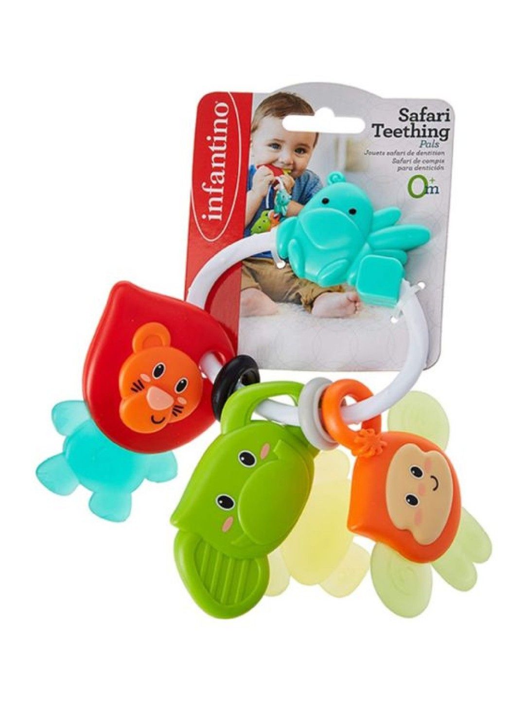 Infantino Safari Teething Pals (European Norm) with [FREE] Fun Time Duck (Assorted) (No Color- Image 2)