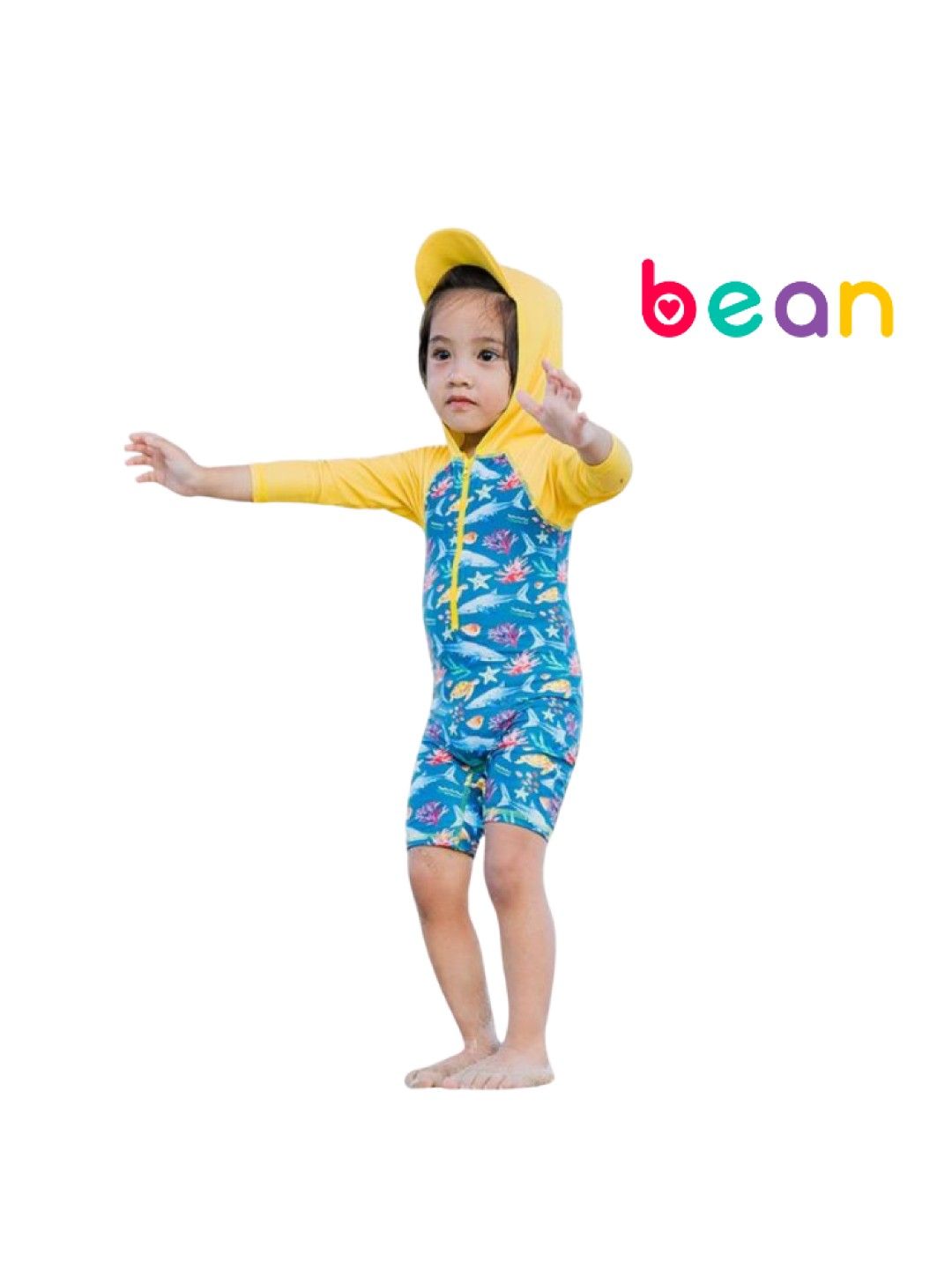 bean fashion Anina Rubio Panglao Baby Boy Hooded Swimsuit (Multicolor- Image 1)