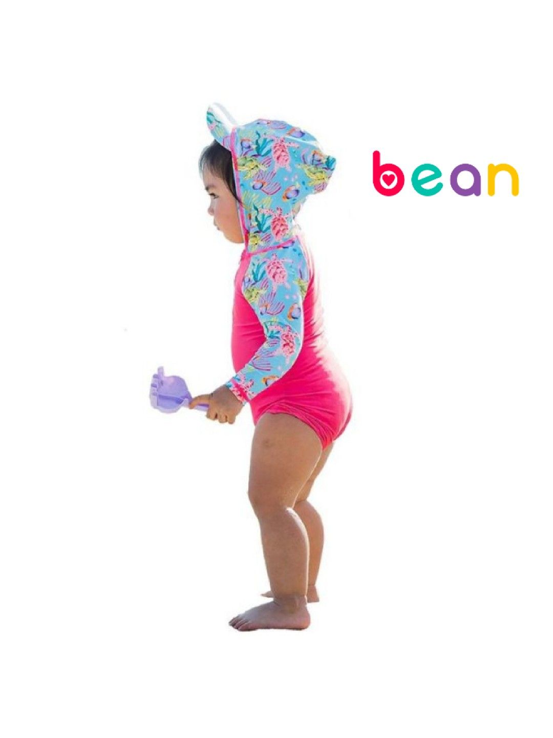 bean fashion Anina Rubio Panglao Baby Girl Hooded Swimsuit