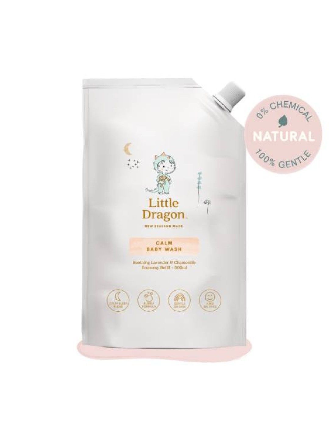 Little Dragon Calm Baby Wash - Soothing Lavender & Chamomile Refill (500ml) [Expiry: Aug 2025]