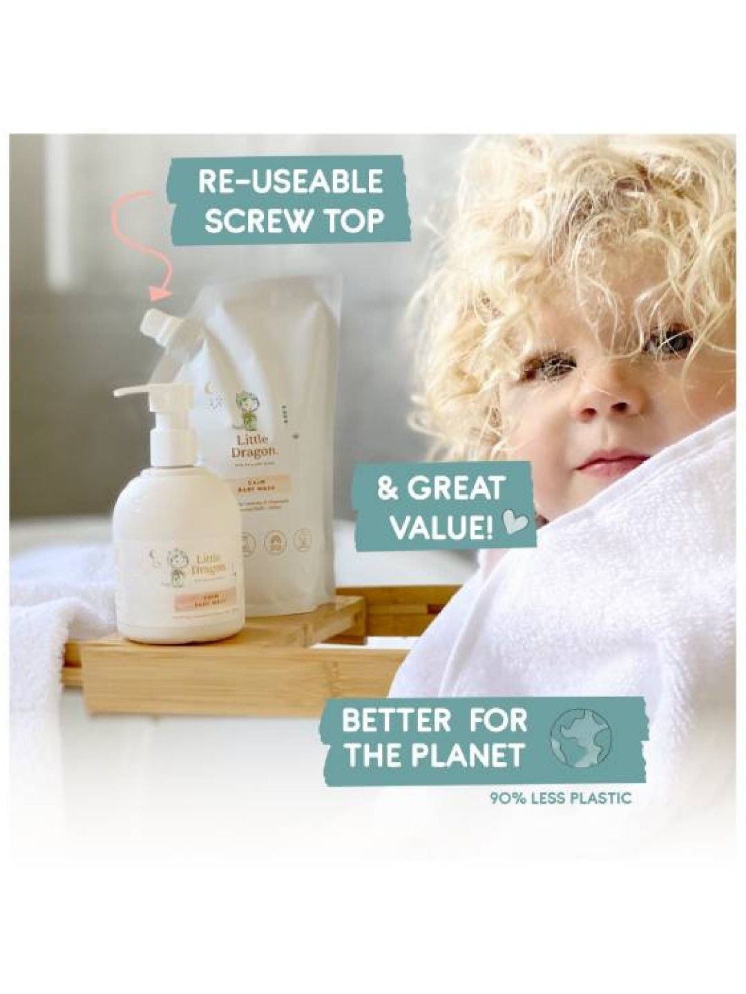 Little Dragon Calm Baby Wash - Soothing Lavender & Chamomile Refill (500ml) [Expiry: Aug 2025] (No Color- Image 3)