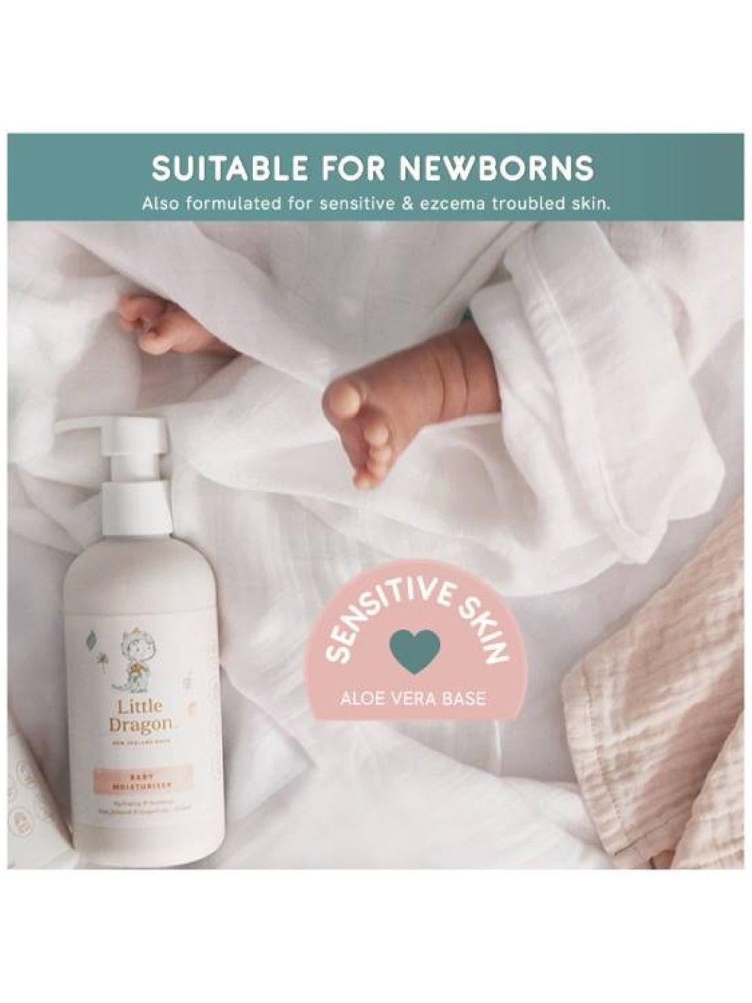 Little Dragon Gentle Baby Moisturiser Pump Bottle (250ml) [Expiry: Aug 2025] (No Color- Image 3)