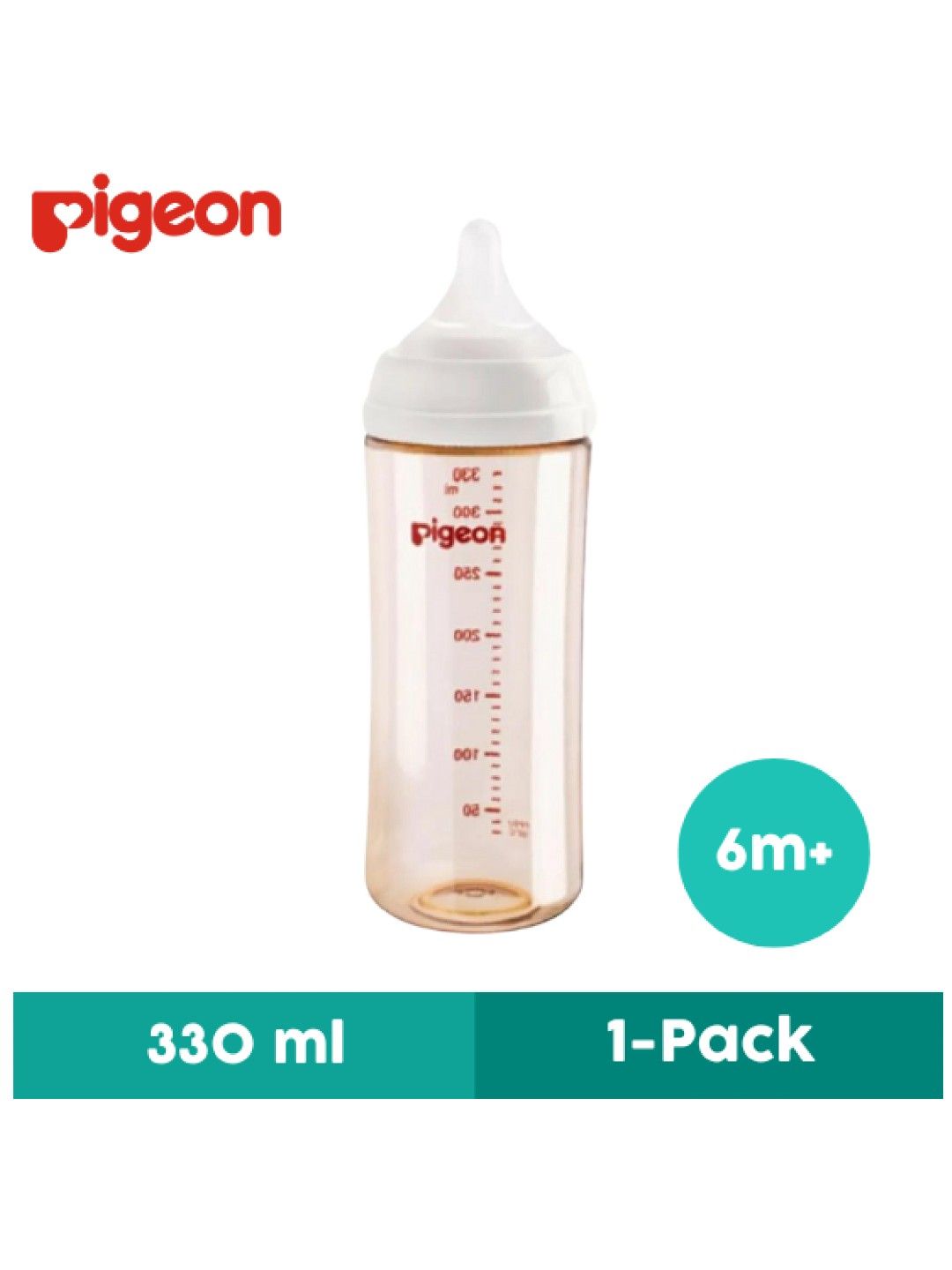 Pigeon Nursing Bottle WN PPSU L Nipple (330ml) (No Color- Image 1)