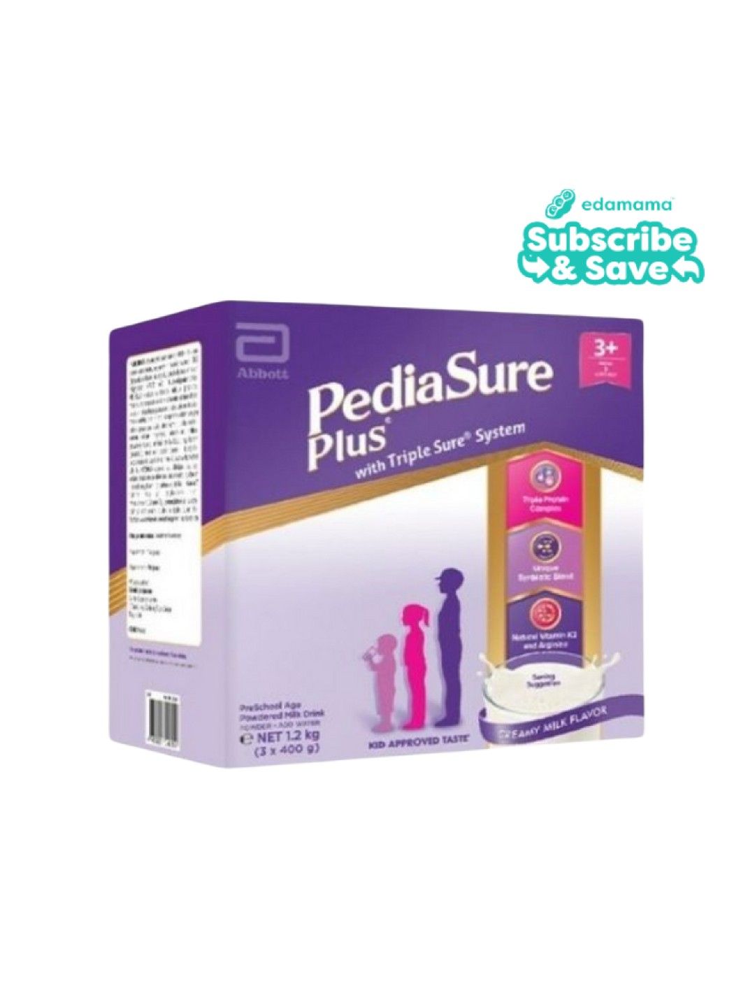 Pediasure Plus Creamy Milk For Kids Above 3 Years Old (1.2kg) - Subscription