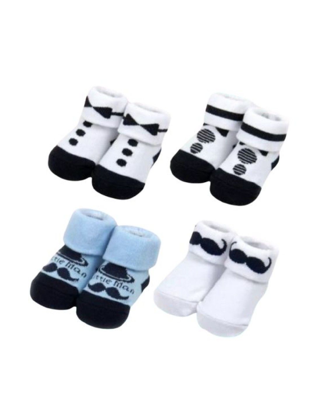 Mother's Choice 4 Pack Infant Gift Box Socks (Set 1- Image 1)