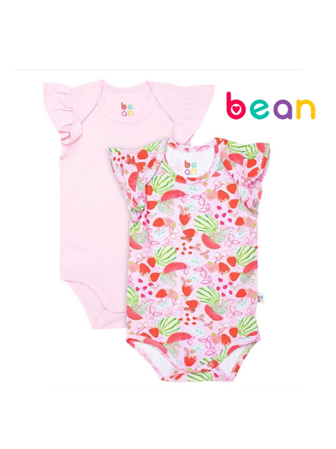 bean fashion Wonder Playsuits 2-Piece Alessa Lanot Pakwan Fun Fruity Swirl Onesie Set (Multicolor- Image 1)