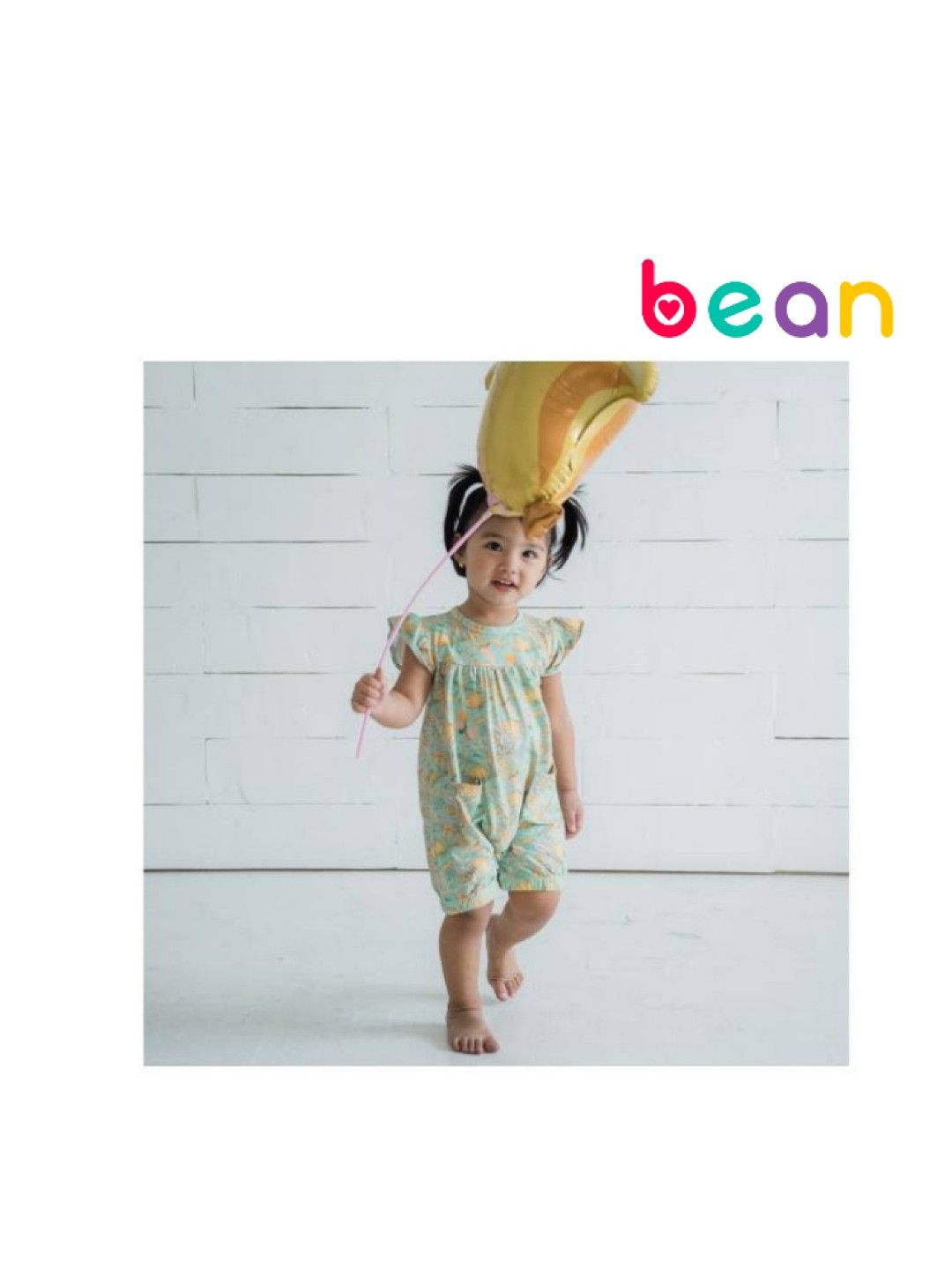 bean fashion Wonder Playsuits Alessa Lanot Saging Swirl Flutter Sleeves Romper (No Color- Image 1)