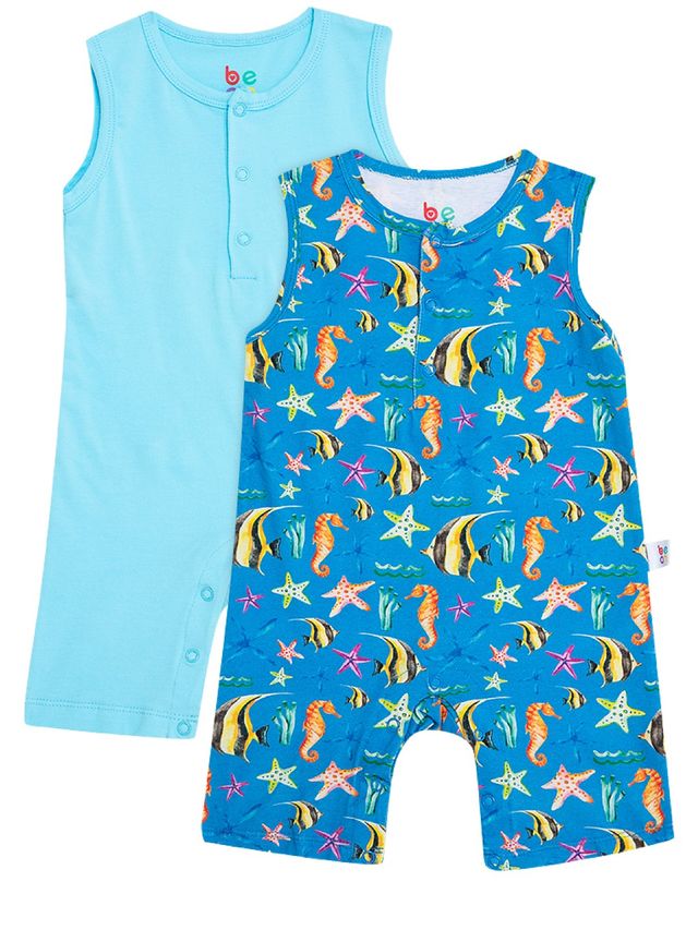 bean Wonder Playsuits 2-Piece Anina Rubio Starfish Biri Sleeveless Romper Set