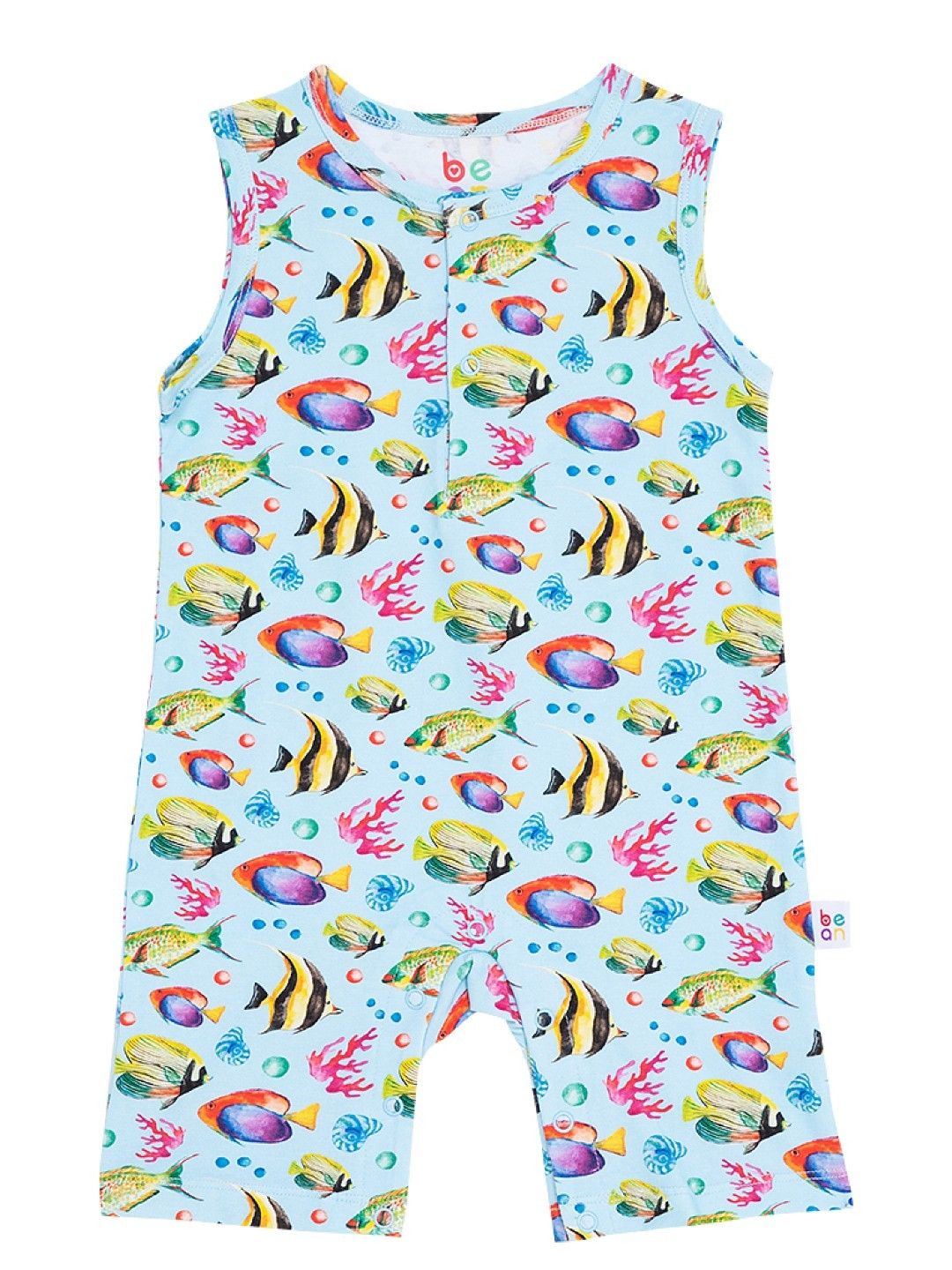 bean fashion Wonder Playsuits 2-Piece Anina Rubio Fish Biri Sleeveless Romper Set (Multicolor- Image 2)