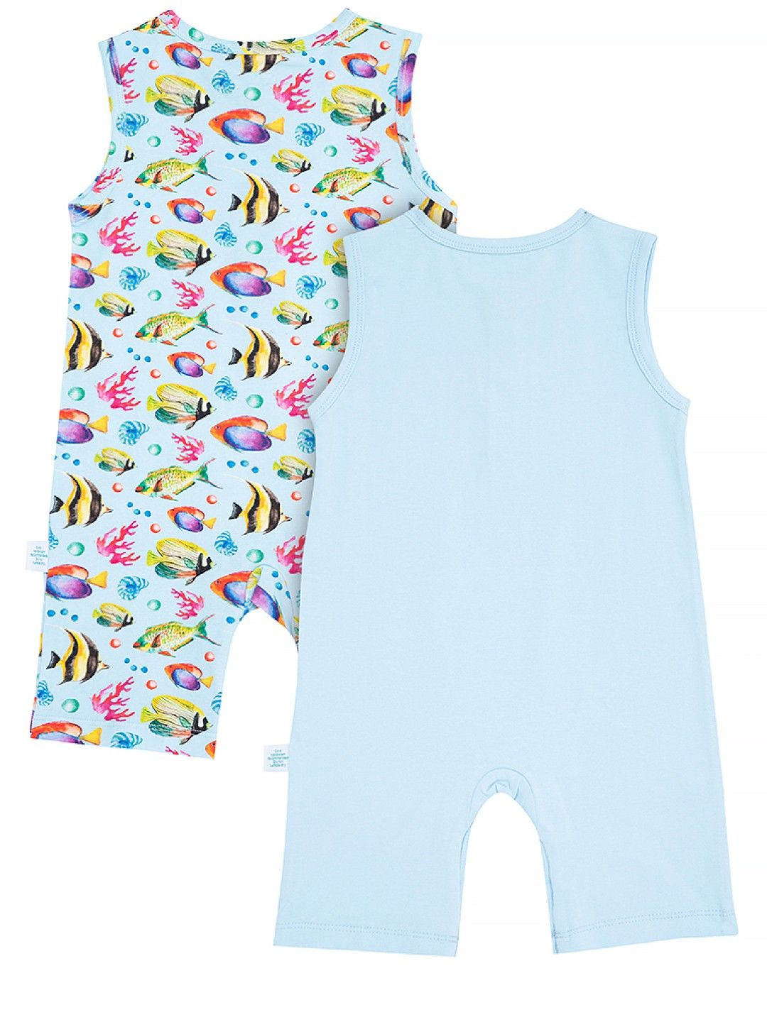 bean fashion Wonder Playsuits 2-Piece Anina Rubio Fish Biri Sleeveless Romper Set (Multicolor- Image 3)