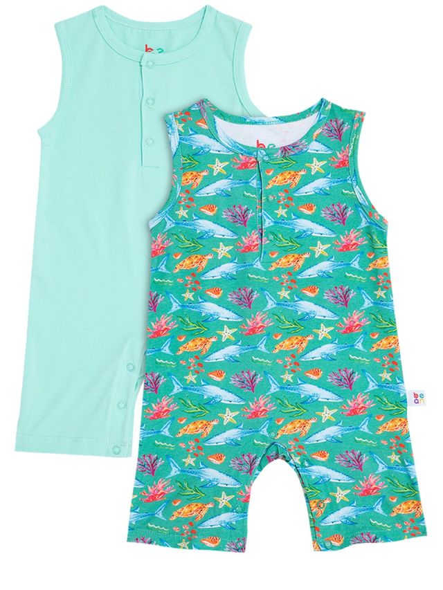 bean Wonder Playsuits 2-Piece Anina Rubio Shark Biri Sleeveless Romper Set