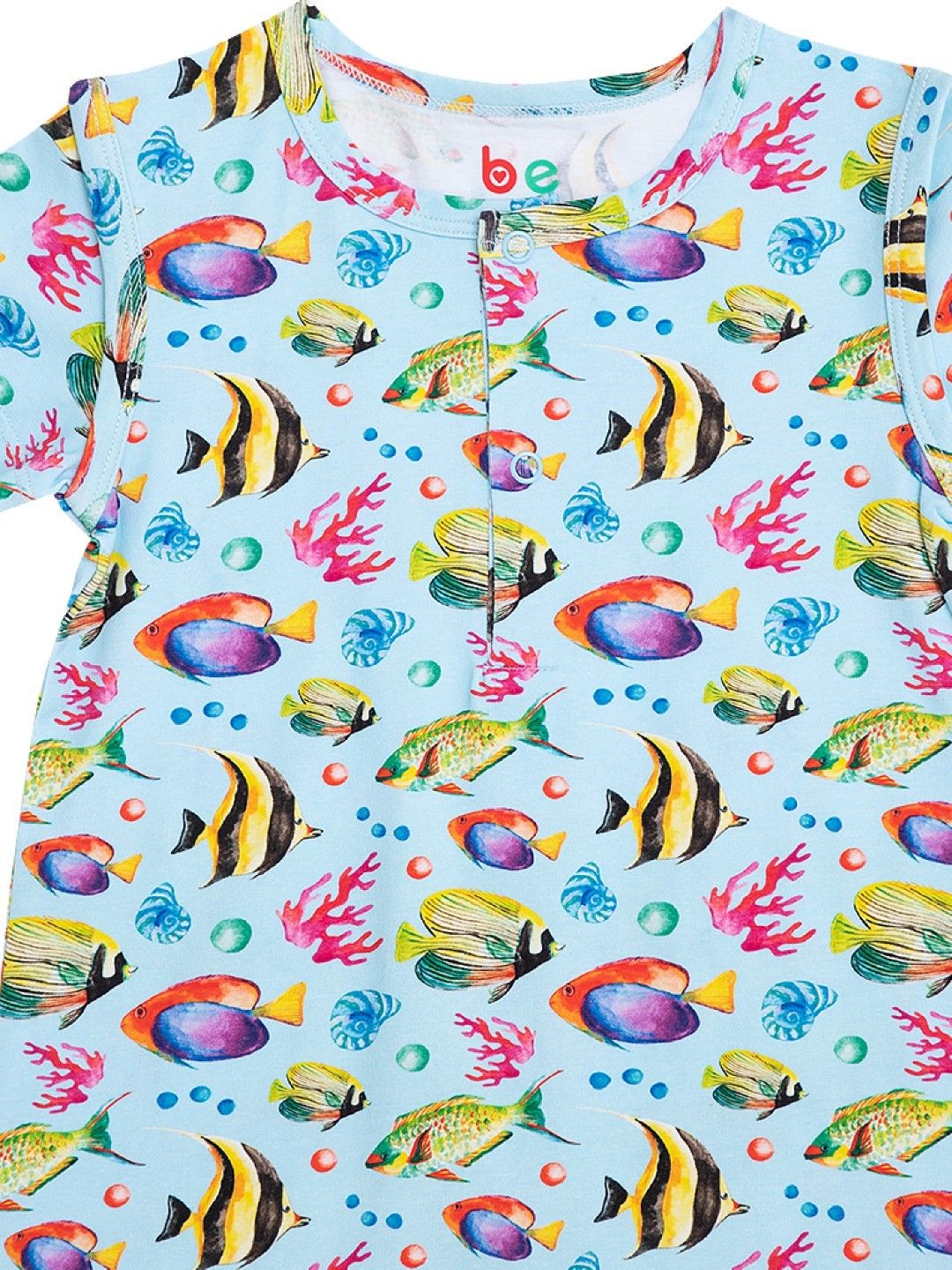 bean fashion Wonder Playsuits Anina Rubio Fish Pulo Shortsleeves Romper (Multicolor- Image 3)