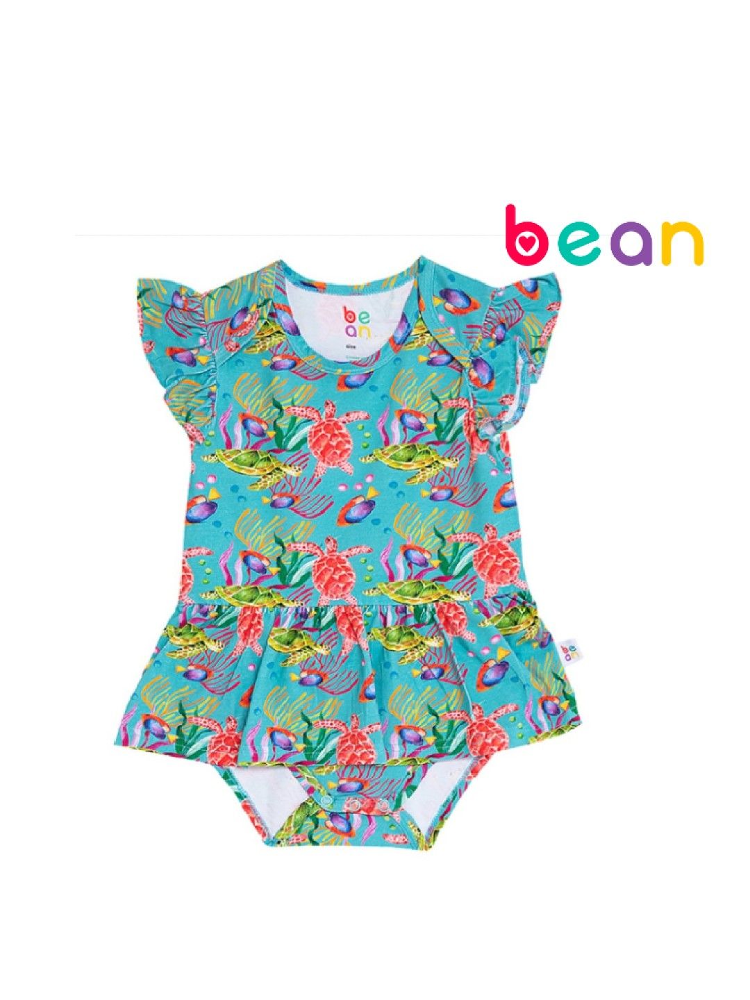 bean fashion Wonder Playsuits Anina Rubio Turtle Baler Onesie Dress (Multicolor- Image 1)