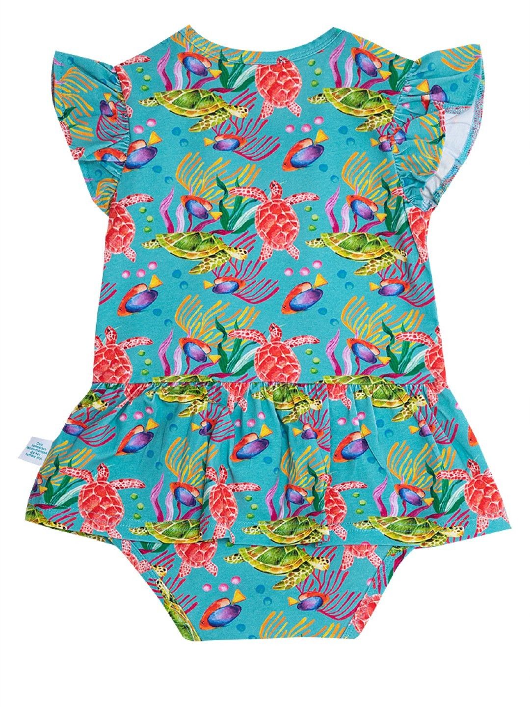 bean fashion Wonder Playsuits Anina Rubio Turtle Baler Onesie Dress (Multicolor- Image 2)