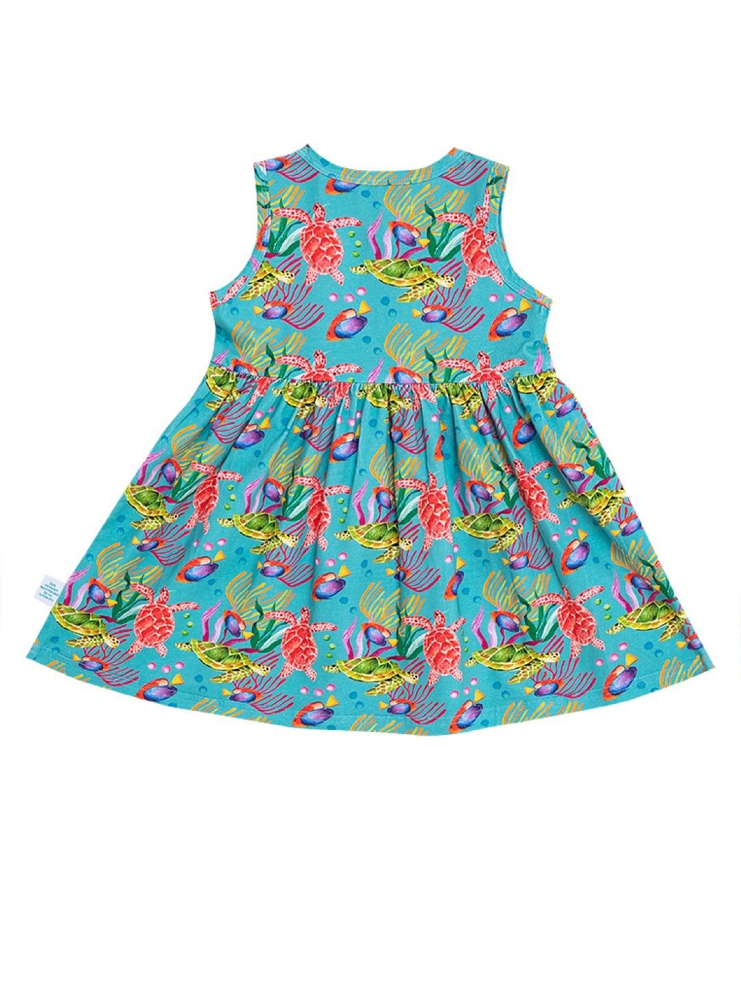 bean fashion Wonder Playsuits Anina Rubio Turtle Aklan Dress with Bloomer Set (Multicolor- Image 2)