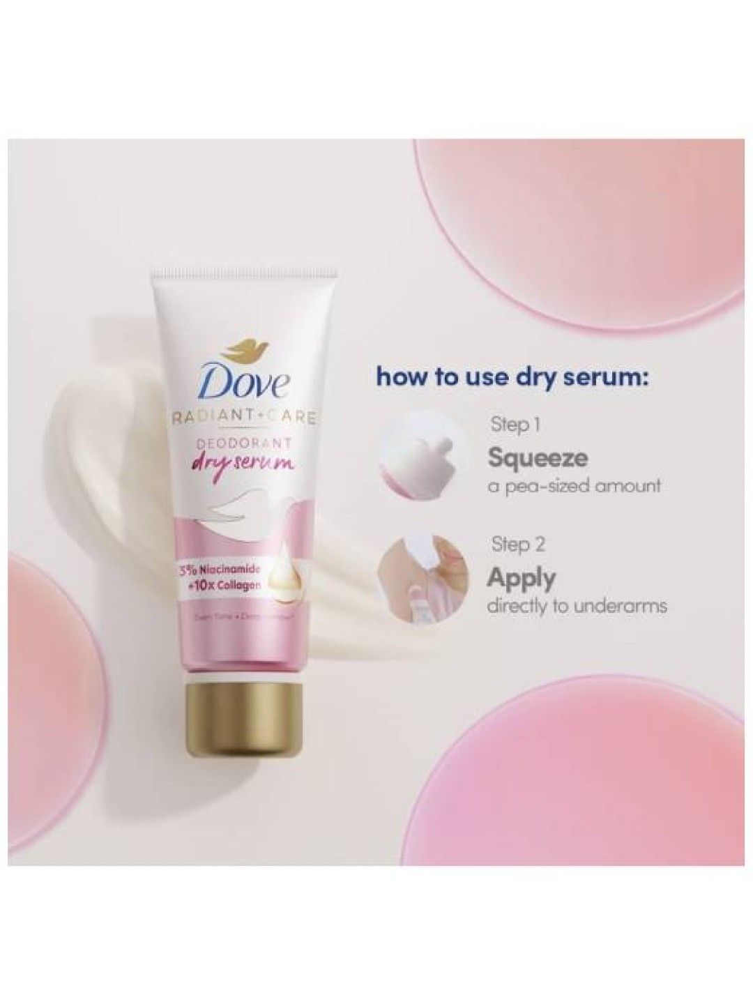 Dove Radiant + Care Deodorant Dry Serum Deep Renew (40ml) (No Color- Image 2)