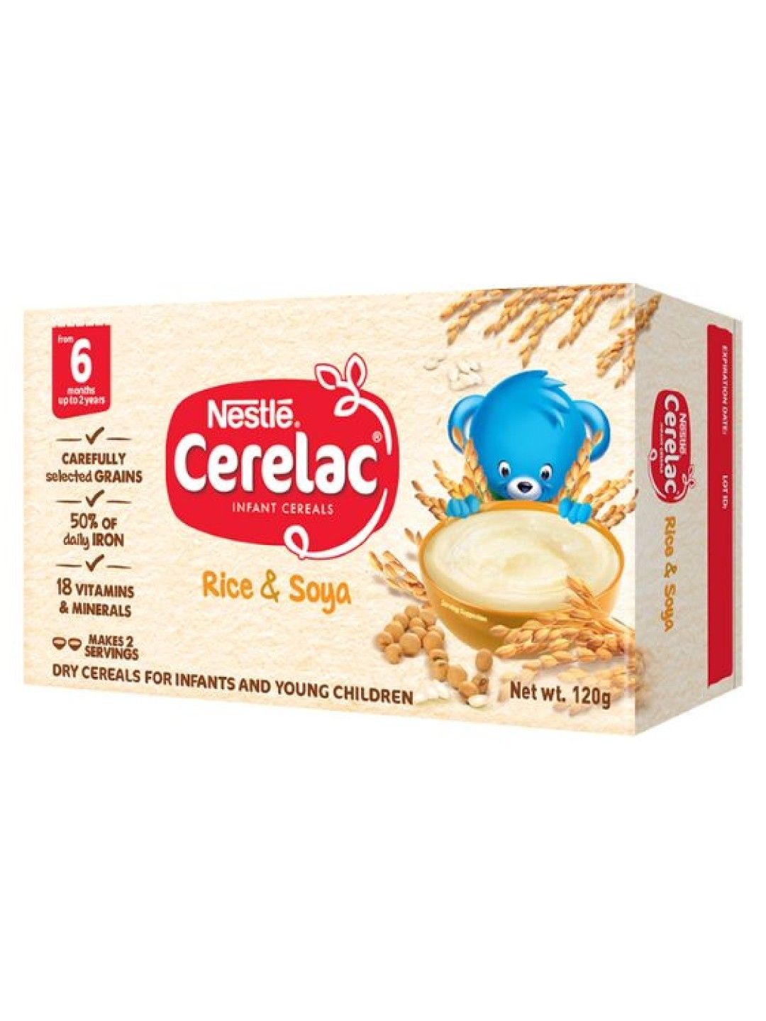 CERELAC Rice & Soya (120g) [Expiry: 8/30/2024]