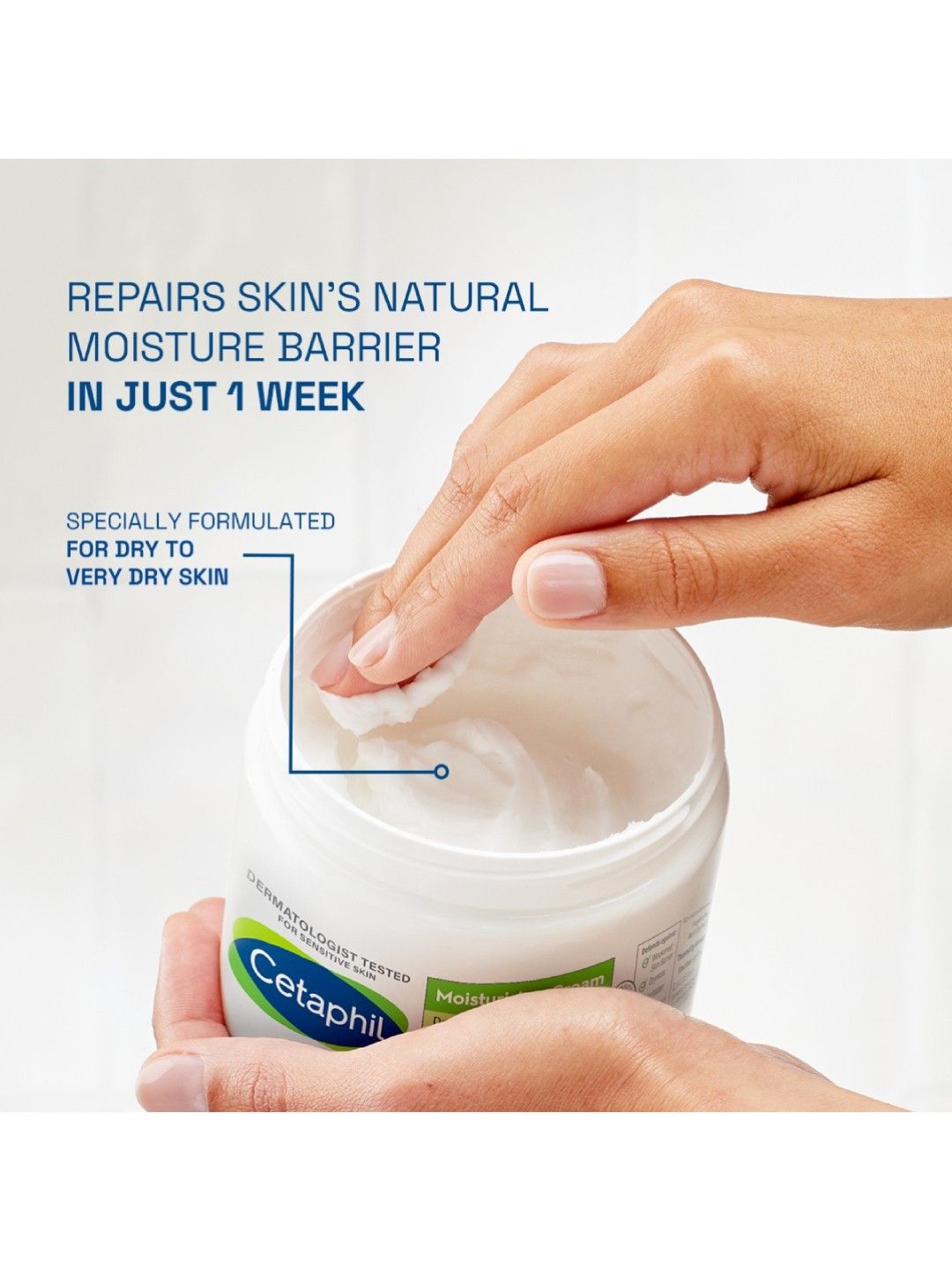 Cetaphil Moisturizing Cream - Jar (250g) [Expiry: May 2025] (No Color- Image 3)