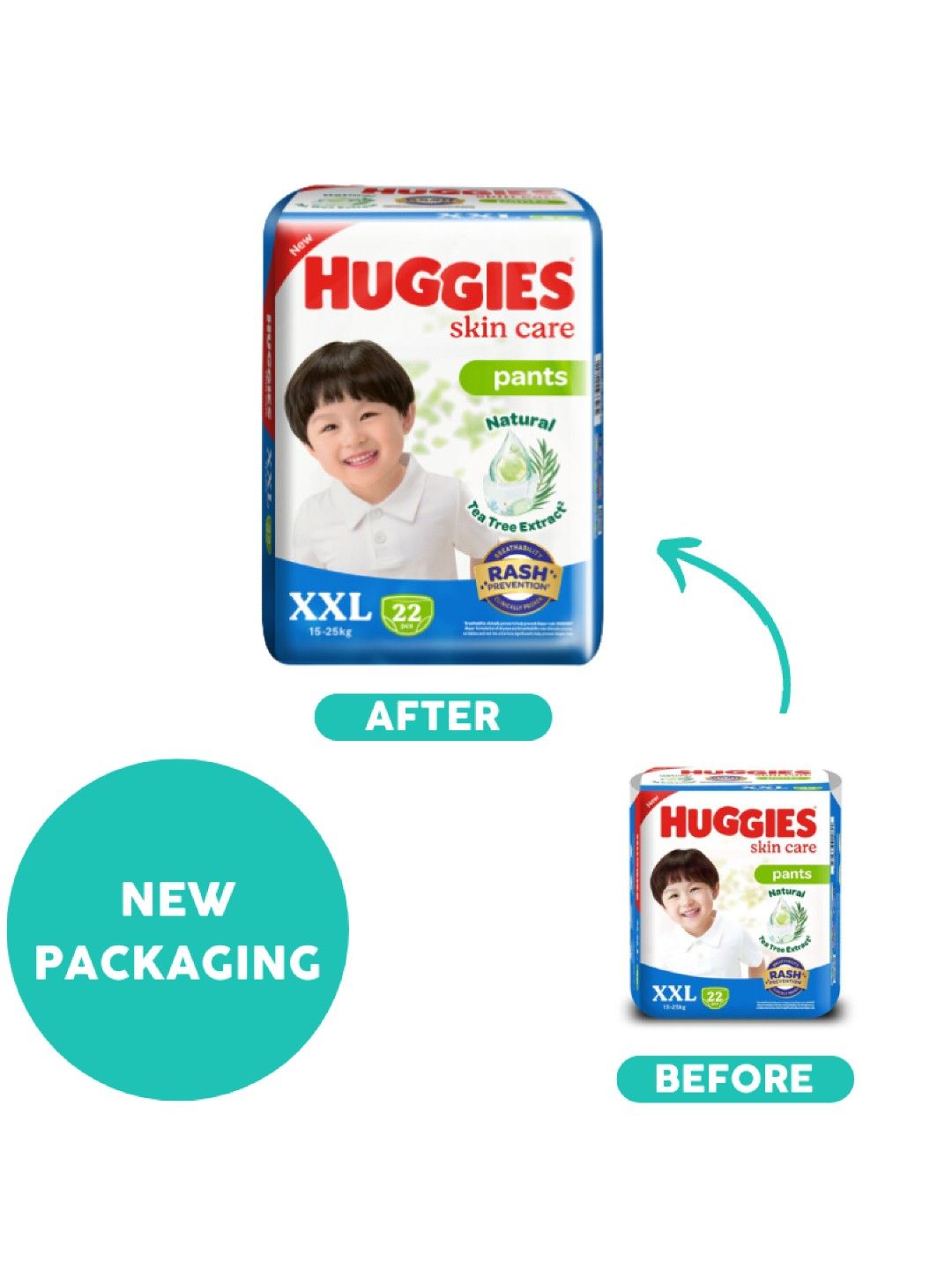 Huggies Skin Care Pants XXL - 22 pcs (No Color- Image 3)