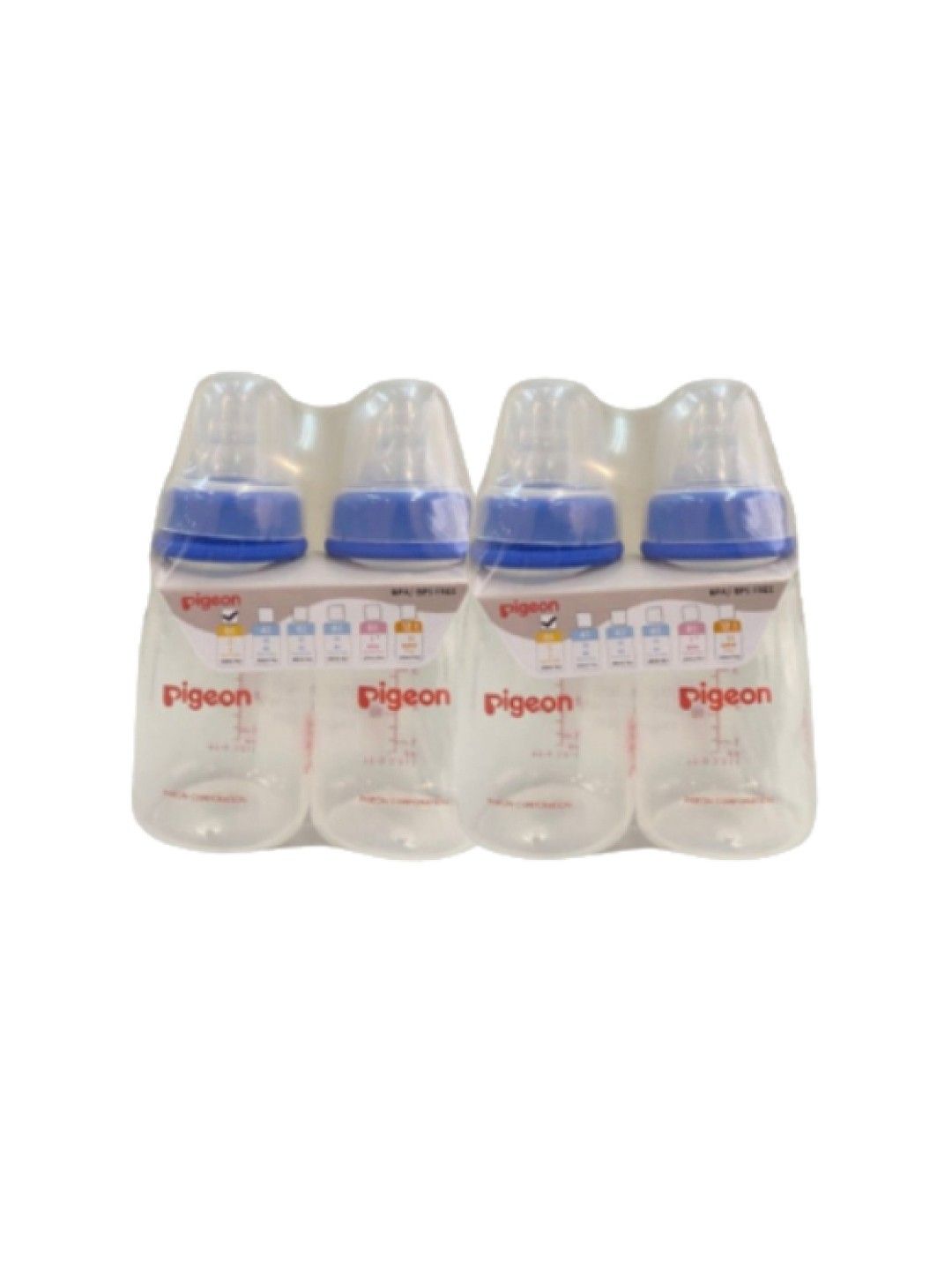 Pigeon RPP Blue Bottle Newborn 4-Pack 120ml (S) (No Color- Image 3)