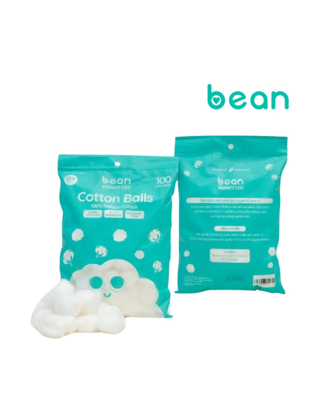 bean essentials Baby Cotton Balls 100g (100s)