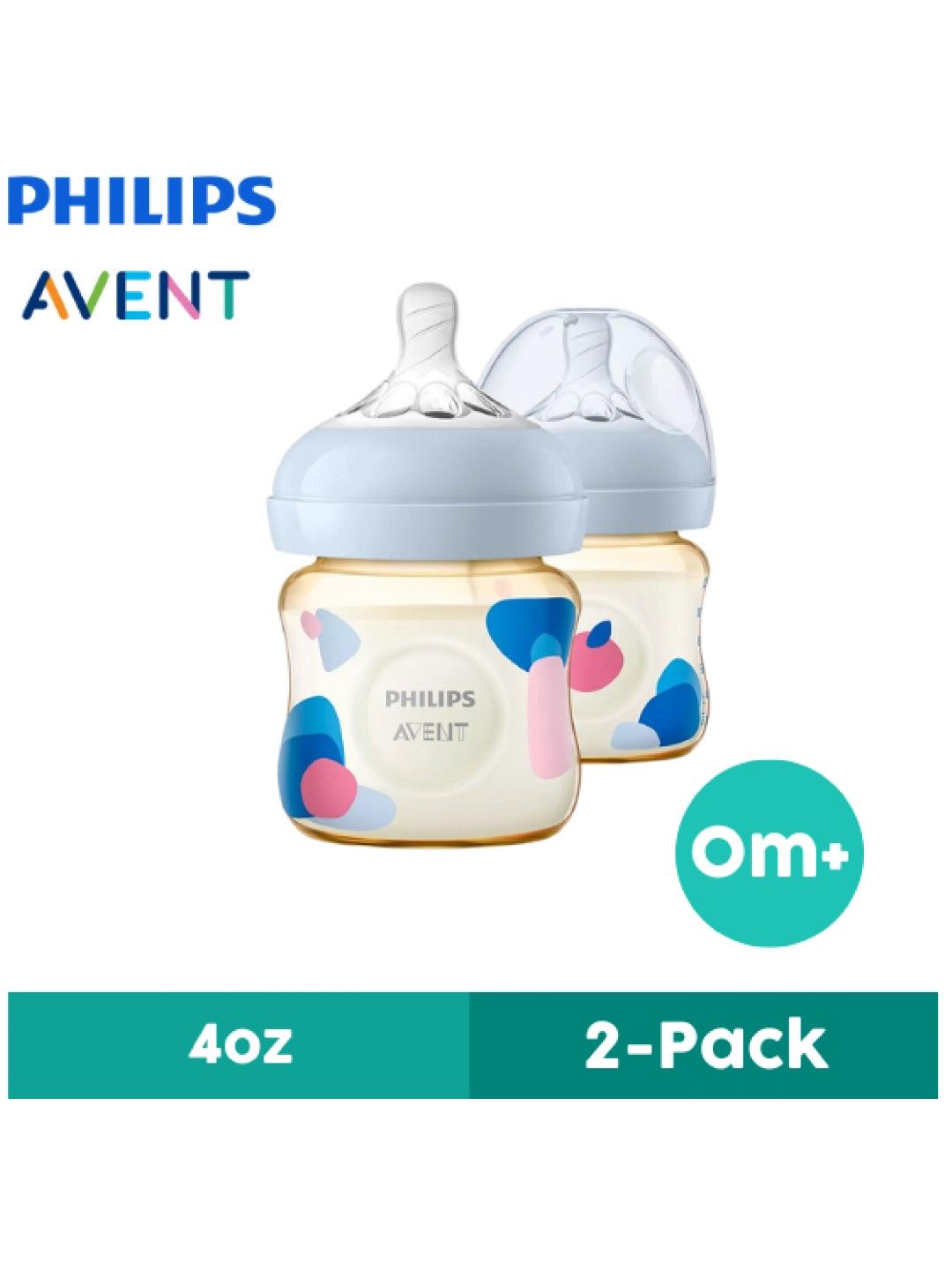 Avent Natural PPSU Premium Baby Bottle 2-pack (4oz) (No Color- Image 1)