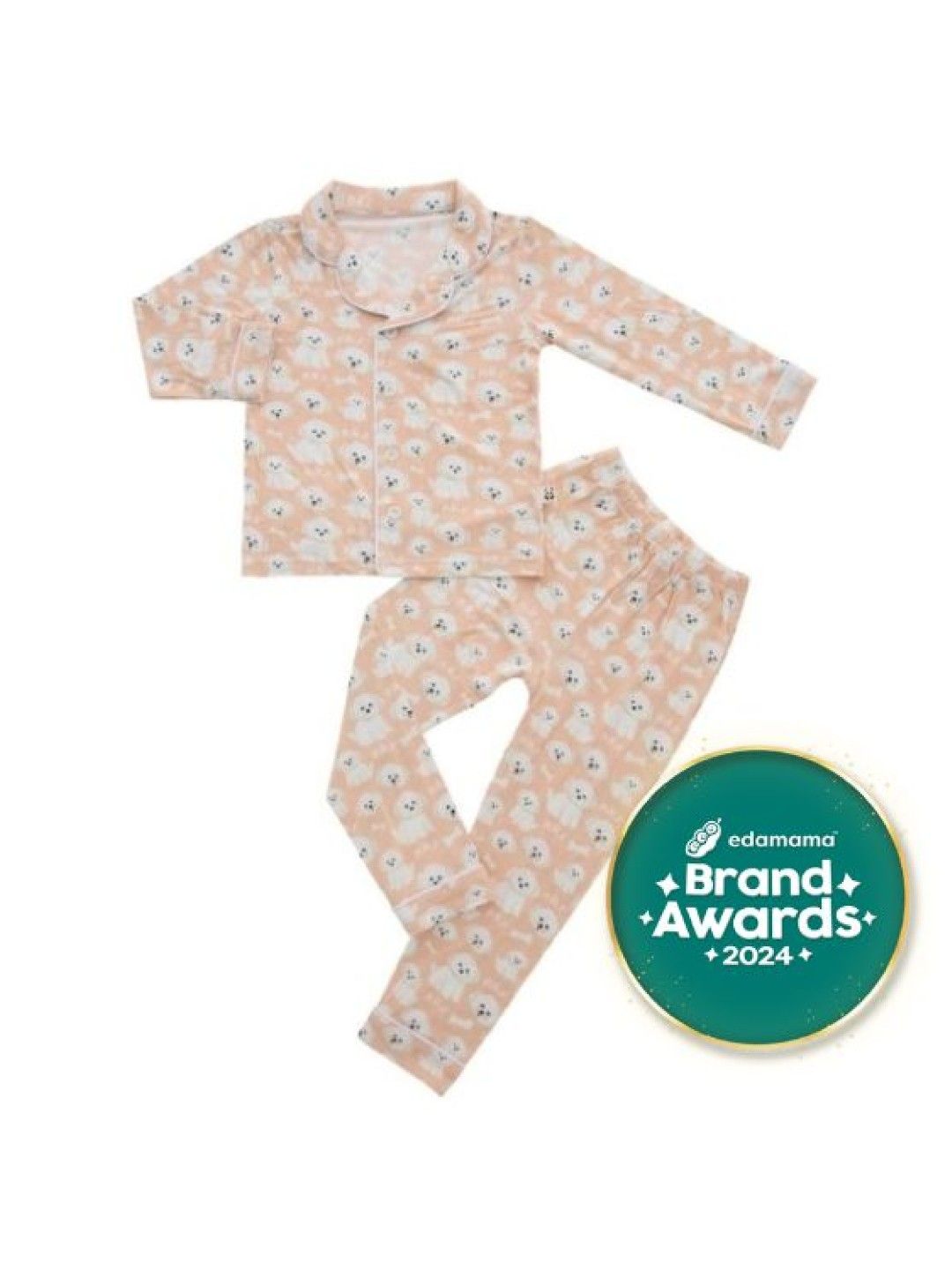 Bamberry Baby Kryz Collection Long Sleeves Button Down PJ Set (Sky Bear- Image 1)