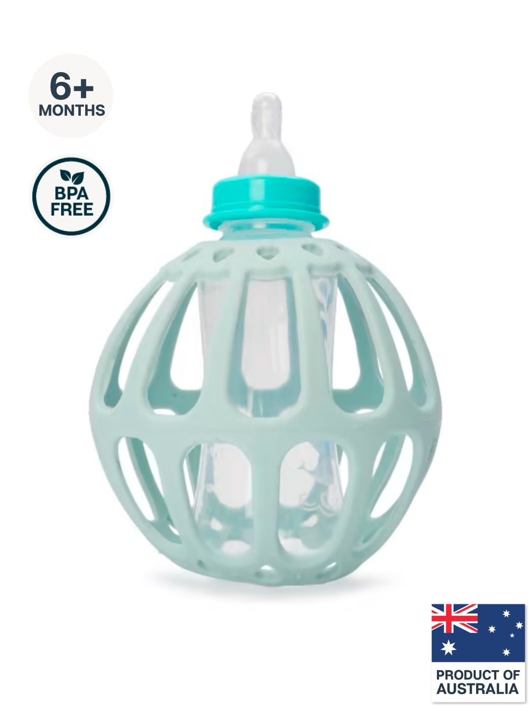 Anko Silicone Baby Bottle Holder (Teal- Image 1)