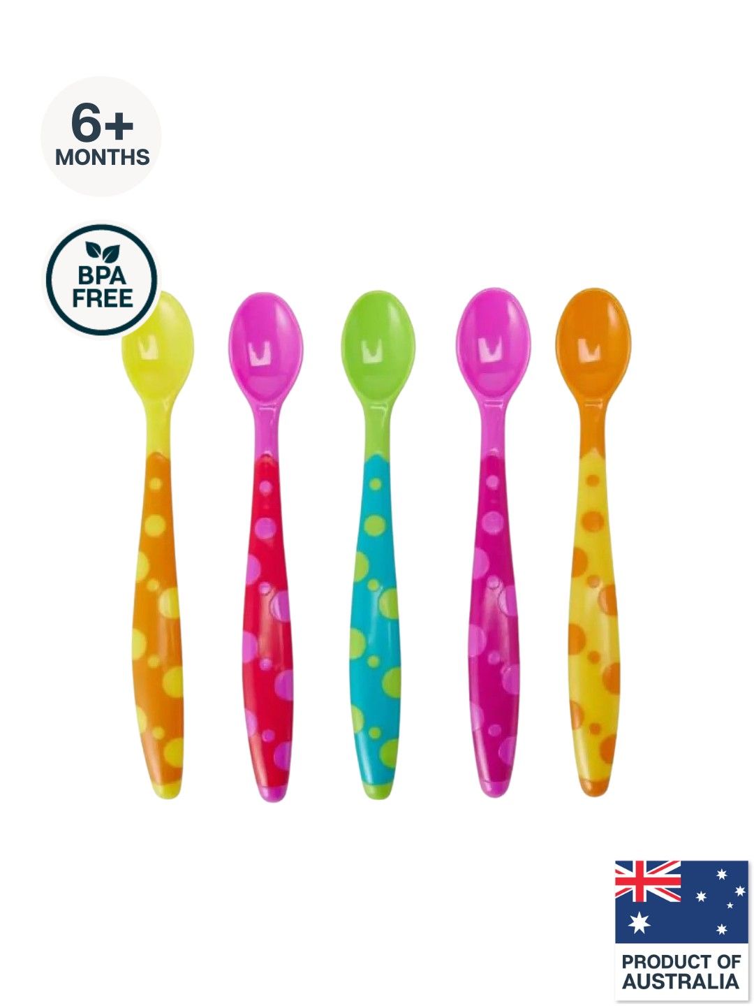 Anko Weaning Spoons (5packs) (Assorted- Image 1)
