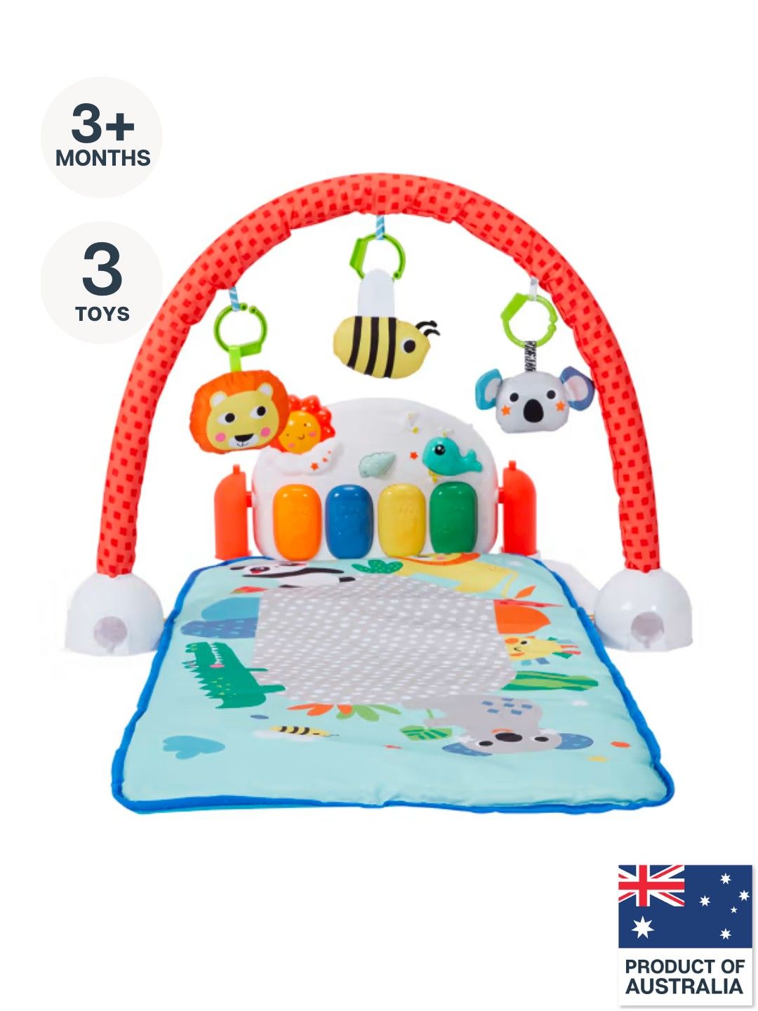 Anko Piano Play Mat and Gym (Multicolor- Image 1)