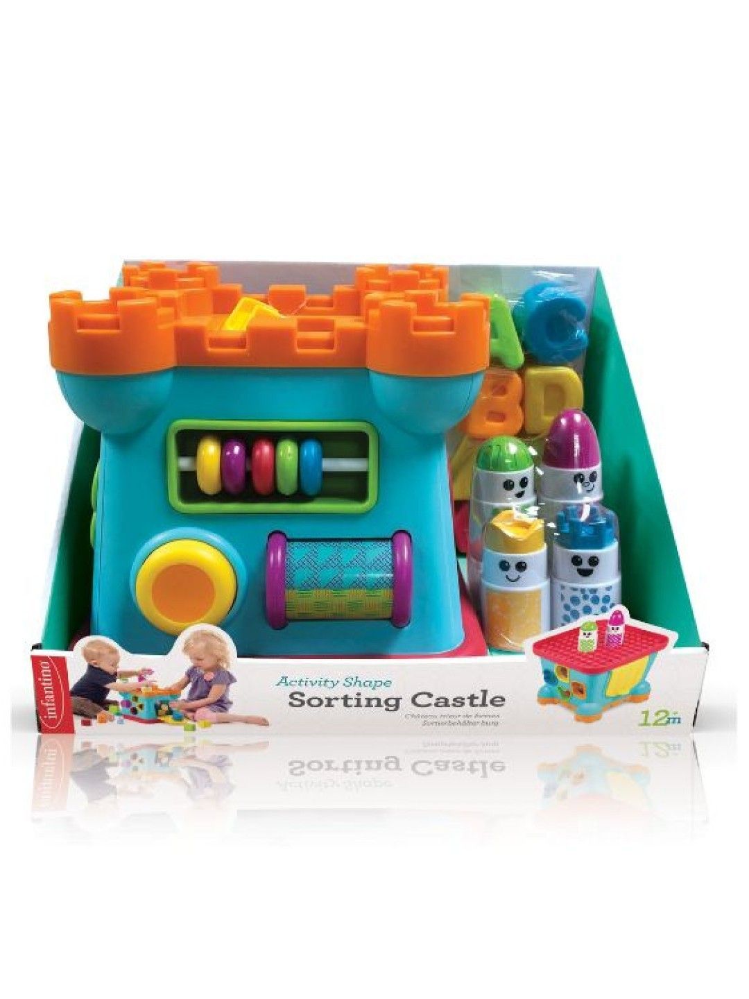Infantino Activity Shape Sorting Castle with [FREE] Fun Time Duck (Assorted) (No Color- Image 3)