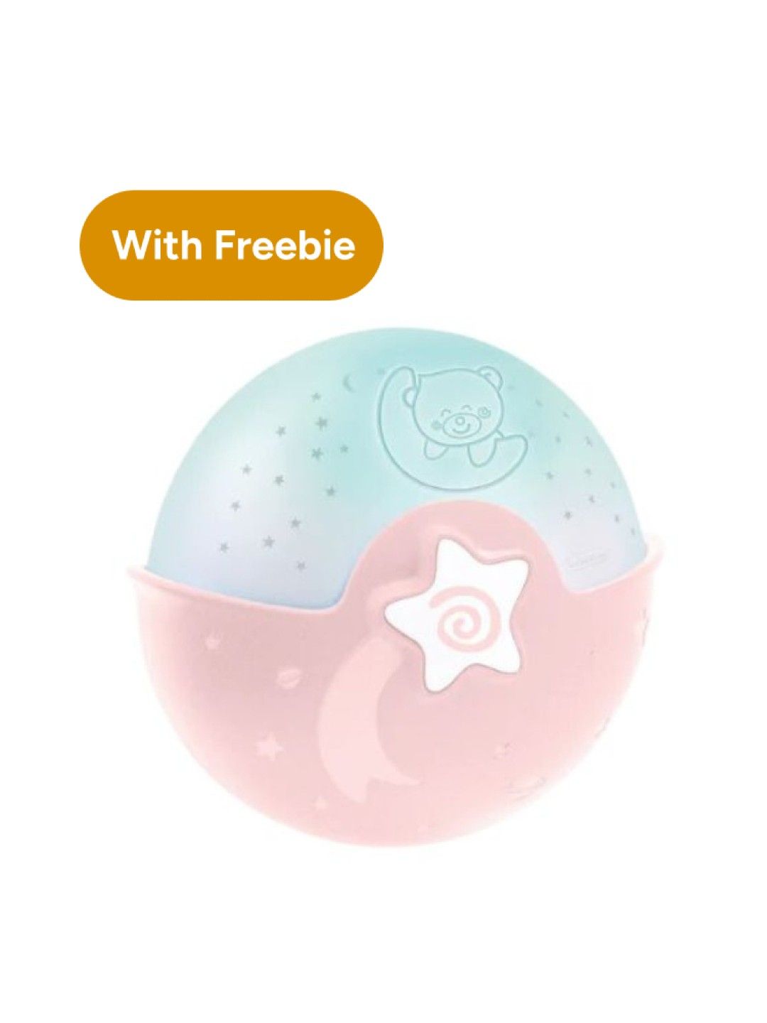 Infantino WOM Soothing Light Projector with [FREE] Fun Time Duck (Pink- Image 1)