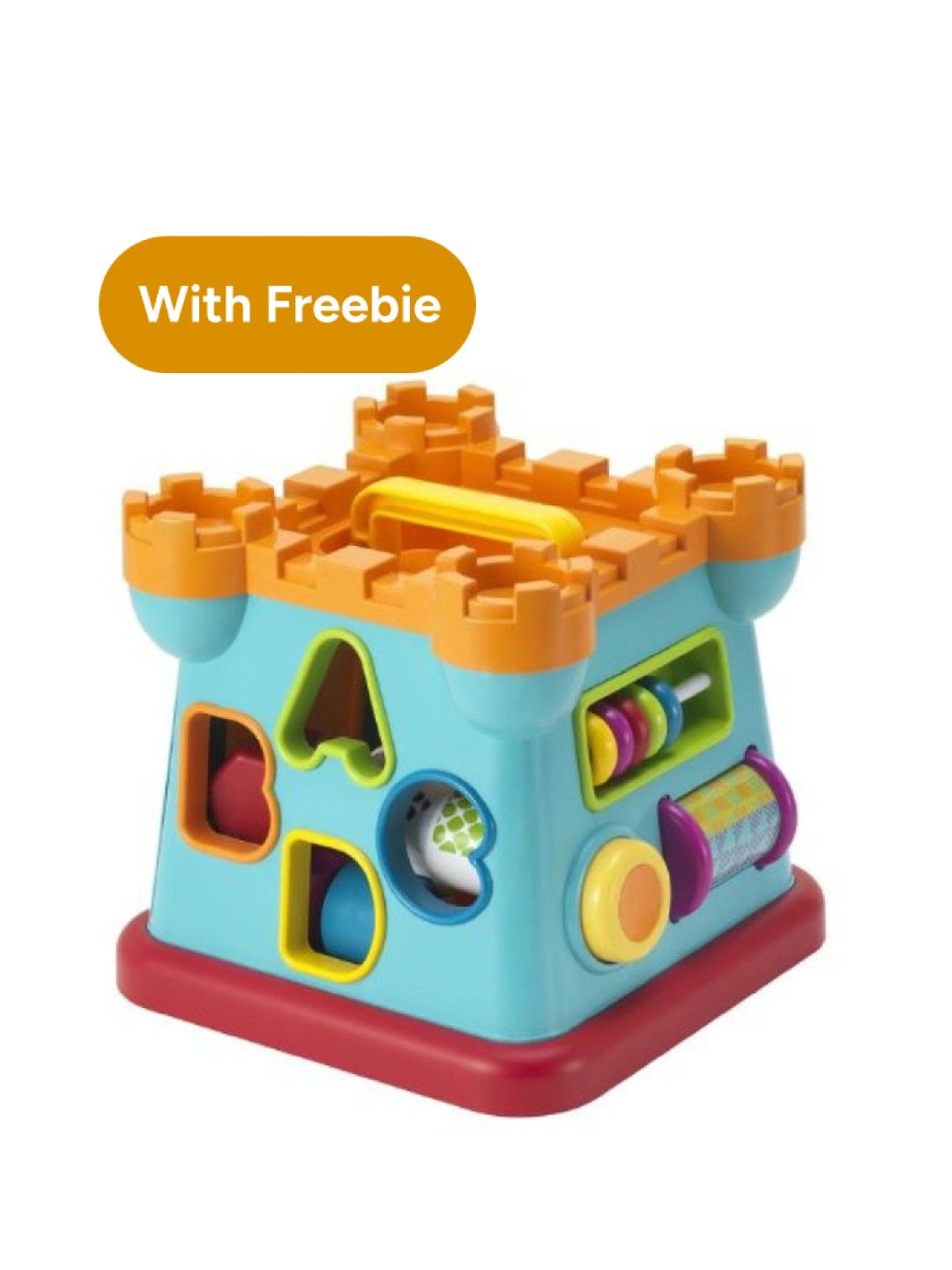 Infantino Activity Shape Sorting Castle with [FREE] Fun Time Duck (Assorted) (No Color- Image 1)