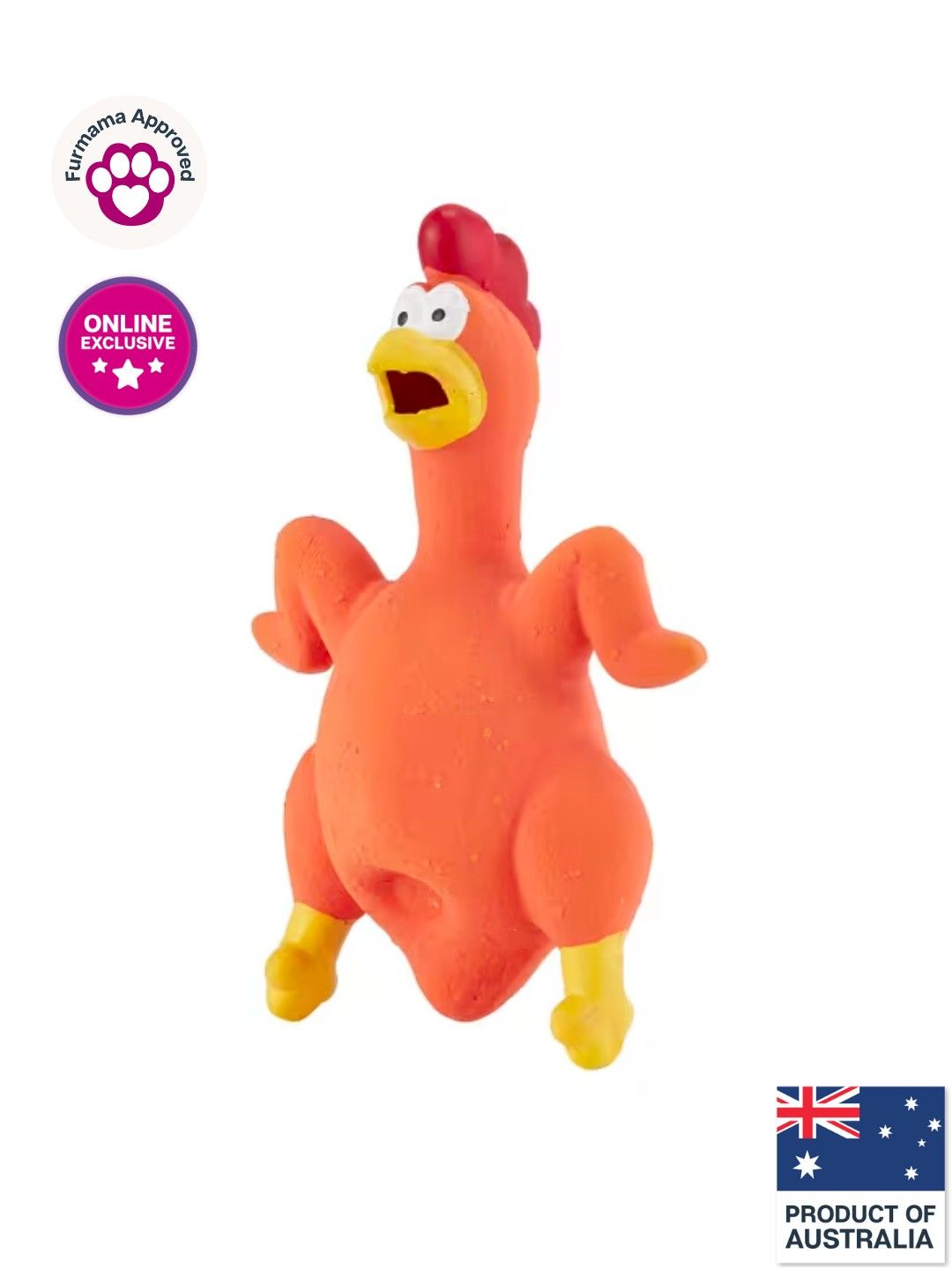 Anko Pet Toy Turkey (Orange- Image 1)