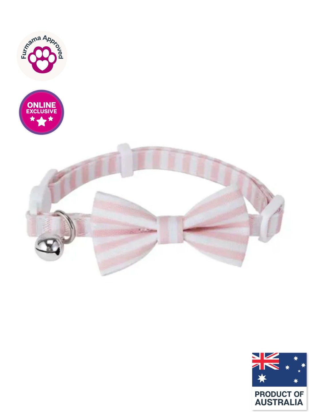 Anko Cat Collar Bow Tie (Pink- Image 1)