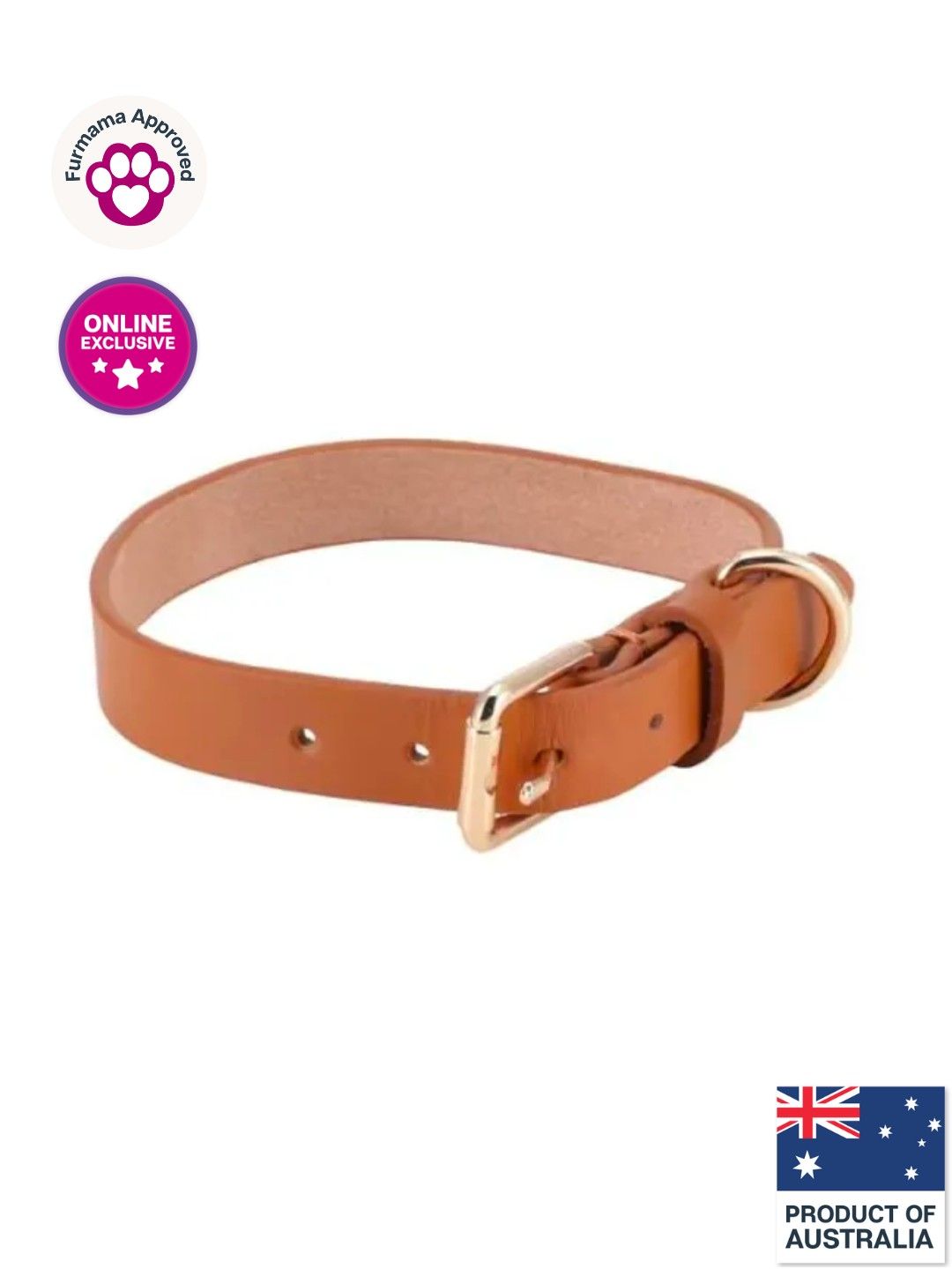 Anko Dog Collar Leather (Brown- Image 1)