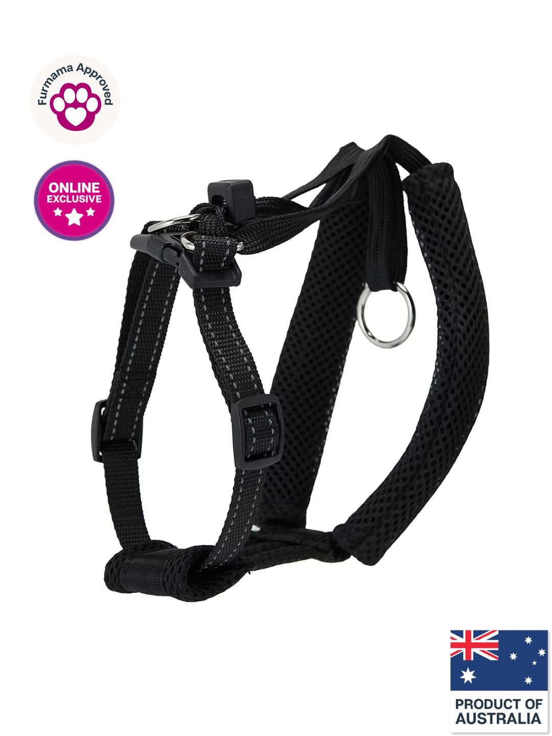 Anko Dog Harness Anti-Pull (Black- Image 1)