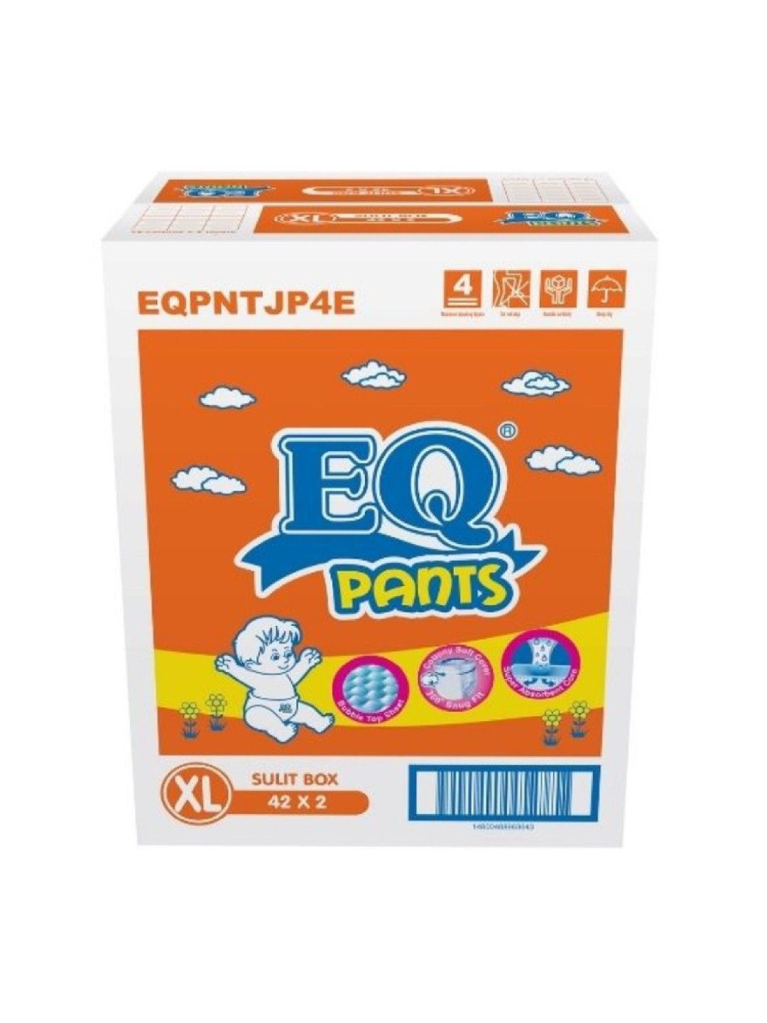 EQ Diapers and Wipes EQ Pants Sulit Box XL 42 x 2 (84s)