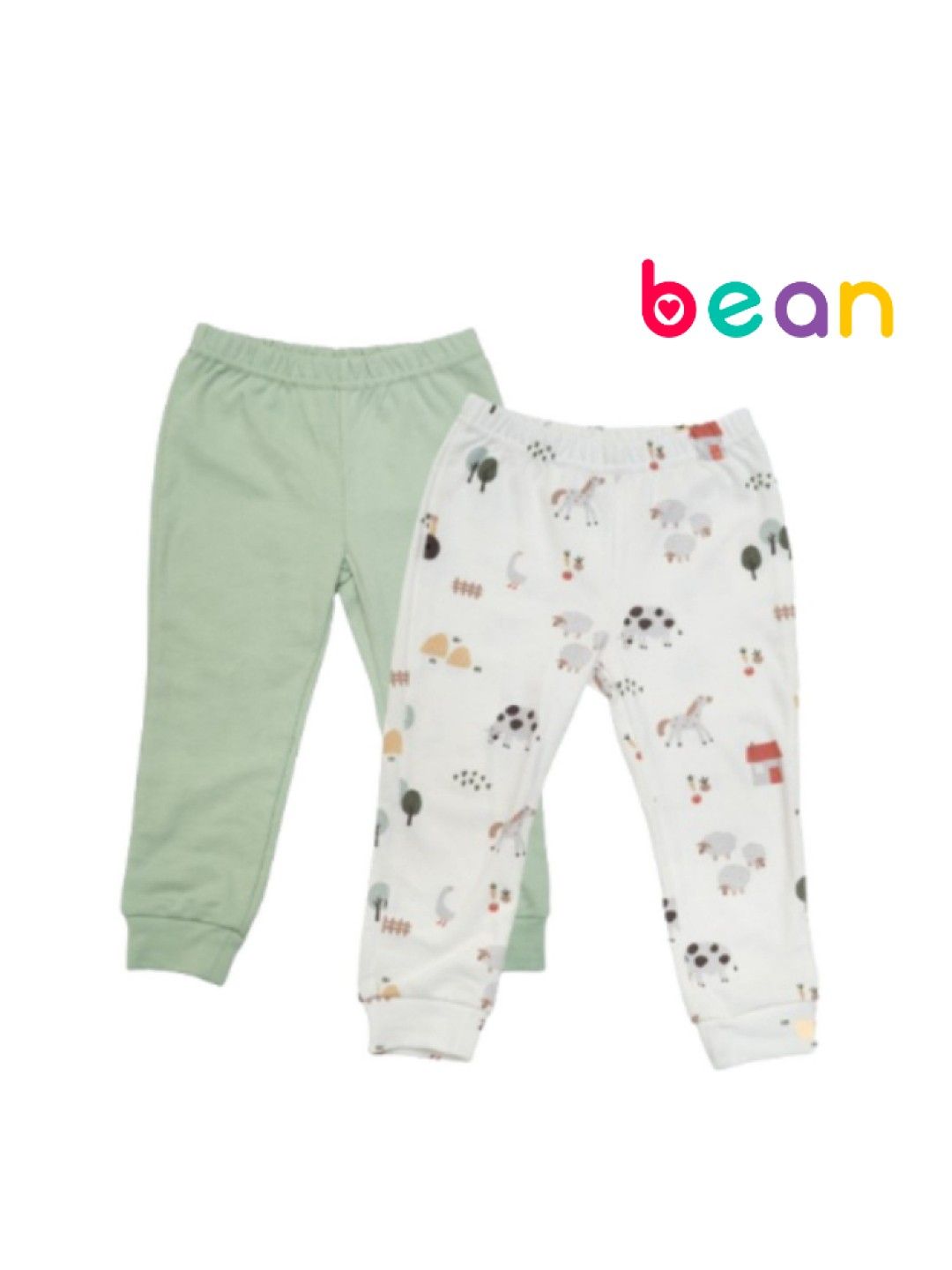 bean fashion 2 pcs Newborn Baby Pajama Bundle Farm (Farm- Image 1)